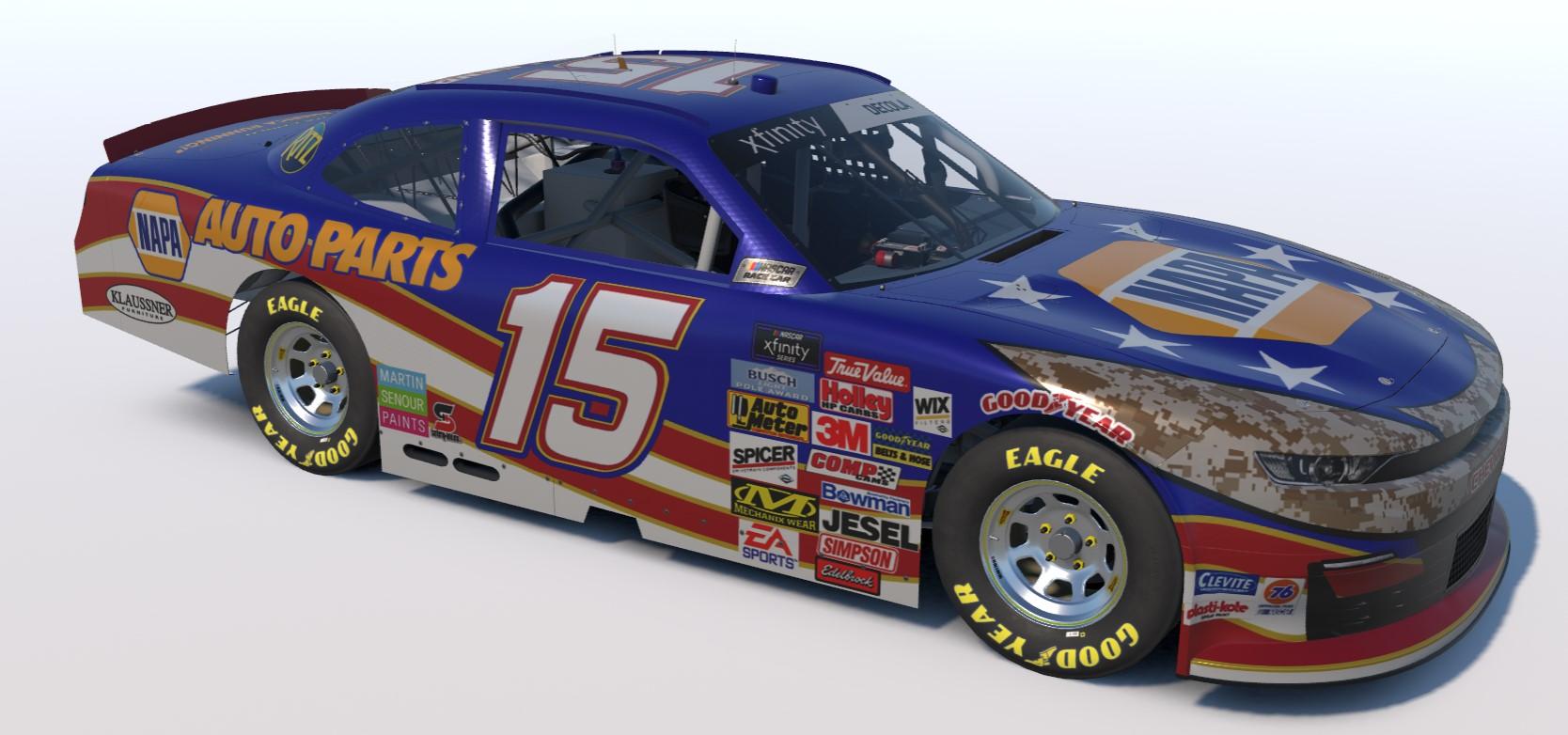 Preview of NAPA Michael Waltrip Patriotic Custom Numbers by Jordon DeCola