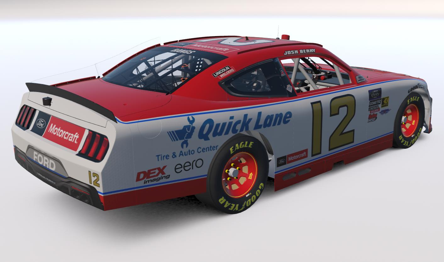 Preview of Josh Berry Fictional 2025 Ford Motorcraft Ford Mustang (No Number) by Will Bangs