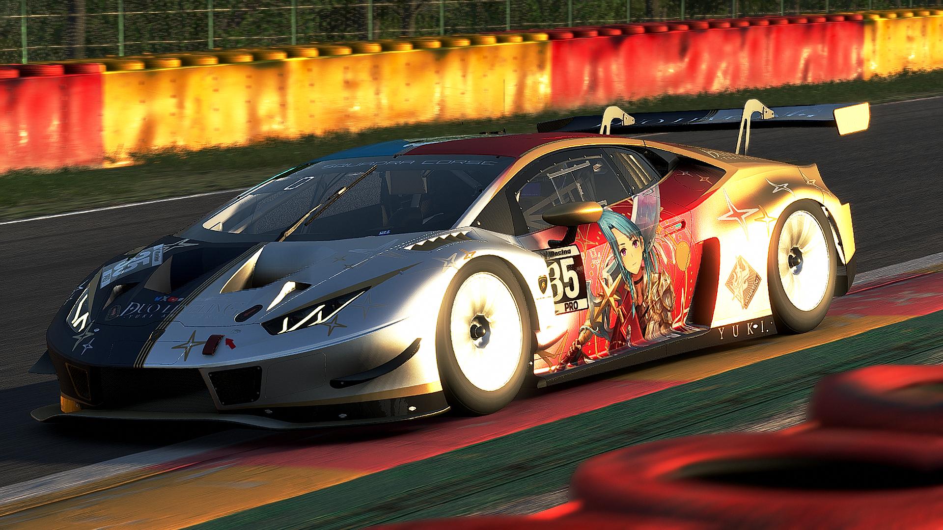 Preview of Yuki & Yuna DuoLeveling vTuber Lamborghini Huracan GT3 EVO by Parks Dela Cruz