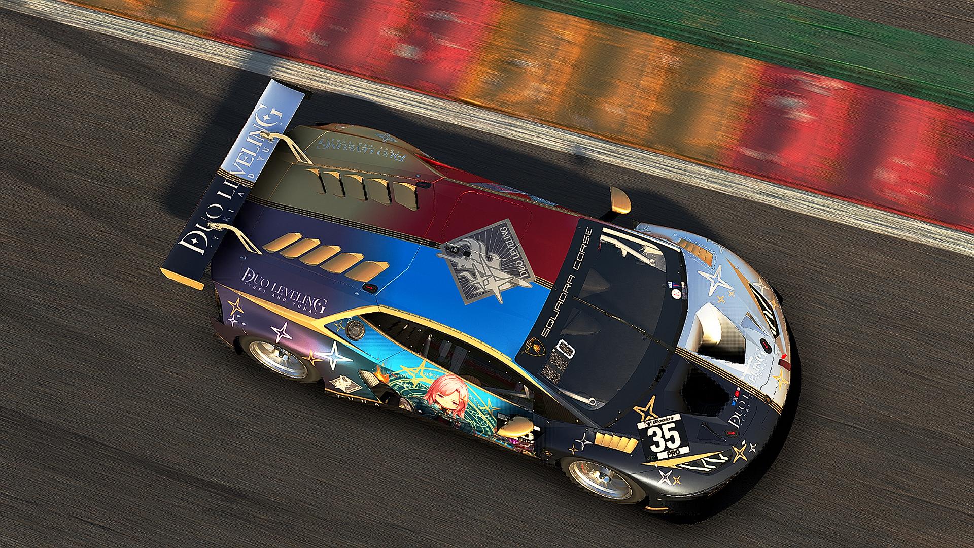 Preview of Yuki & Yuna DuoLeveling vTuber Lamborghini Huracan GT3 EVO by Parks Dela Cruz