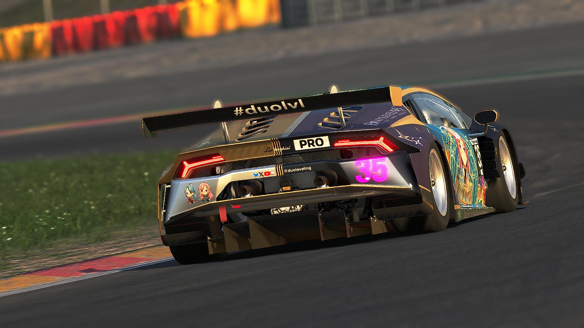 Preview of Yuki & Yuna DuoLeveling vTuber Lamborghini Huracan GT3 EVO by Parks Dela Cruz