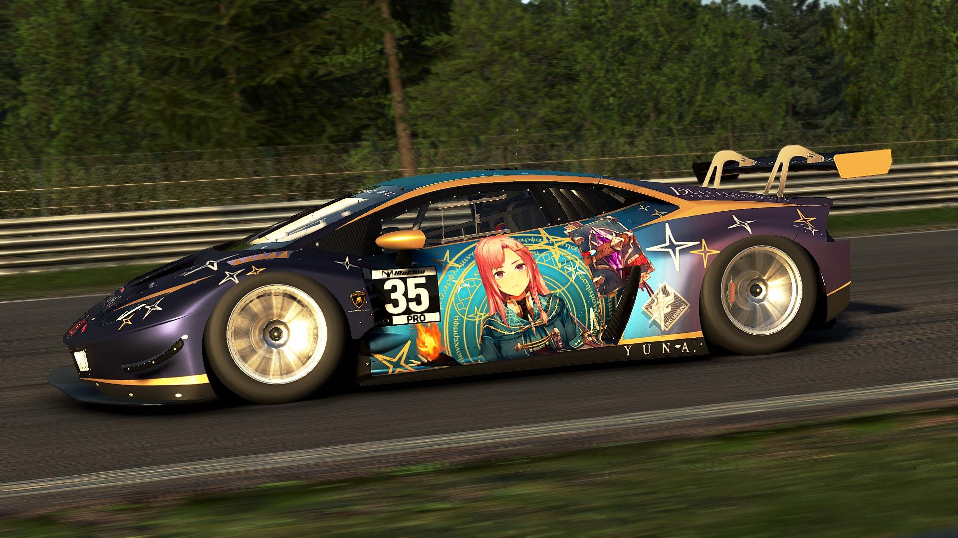 Preview of Yuna (DuoLeveling vTuber) Lamborghini Huracan GT3 EVO by Parks Dela Cruz