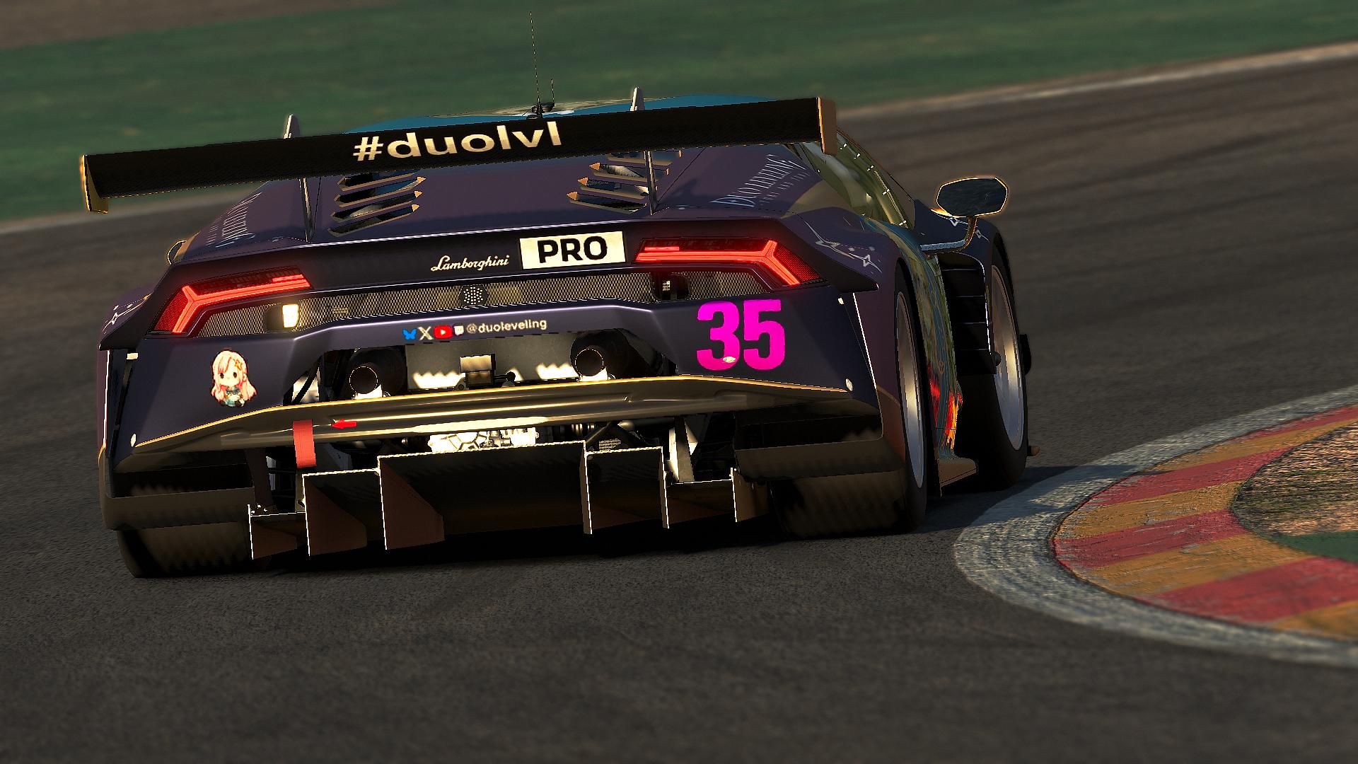 Preview of Yuna (DuoLeveling vTuber) Lamborghini Huracan GT3 EVO by Parks Dela Cruz