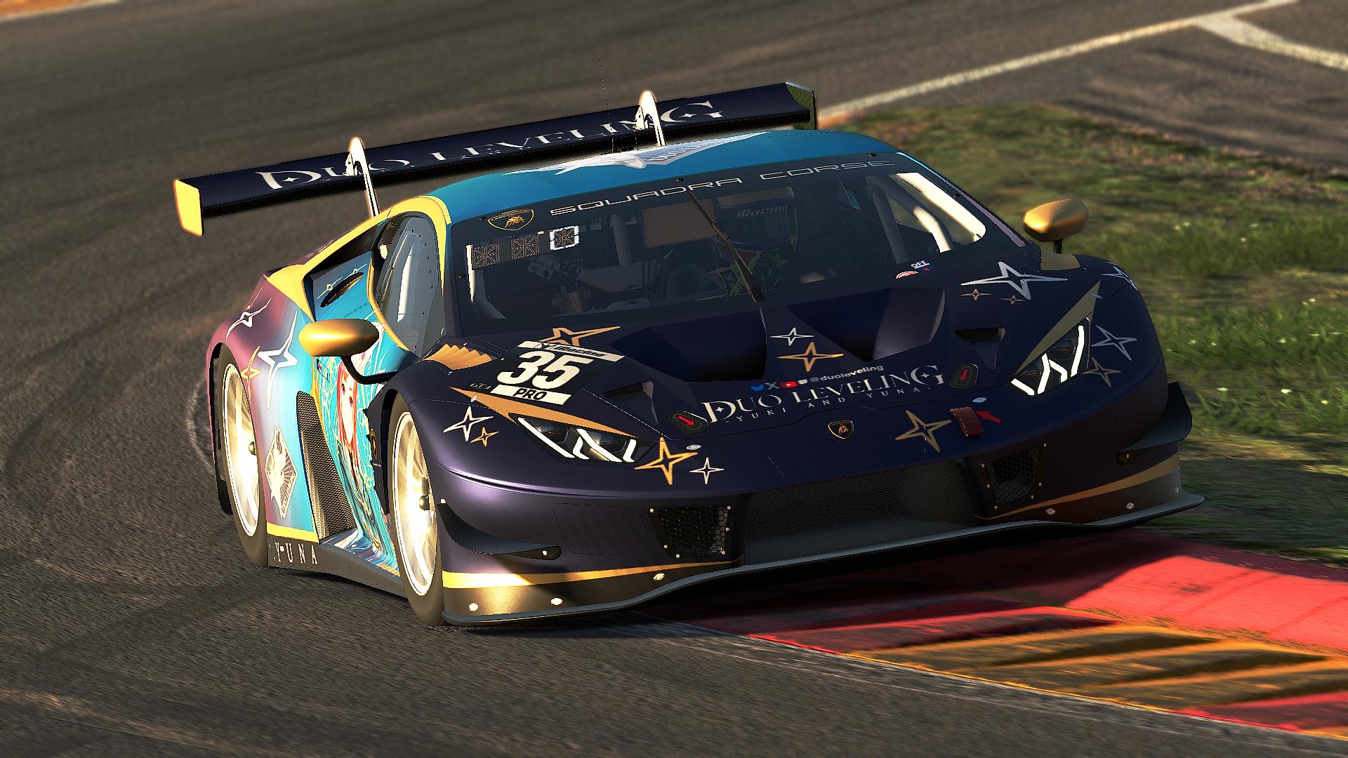 Preview of Yuna (DuoLeveling vTuber) Lamborghini Huracan GT3 EVO by Parks Dela Cruz
