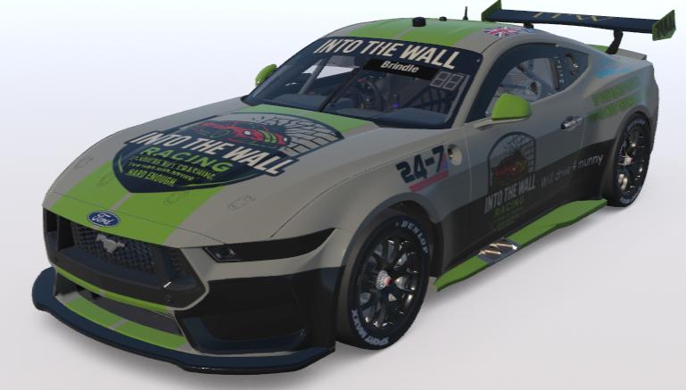 Preview of Into the Wall Racing Mustang Supercar by Matthew Brindle