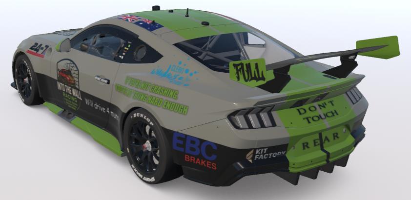 Preview of Into the Wall Racing Mustang Supercar by Matthew Brindle