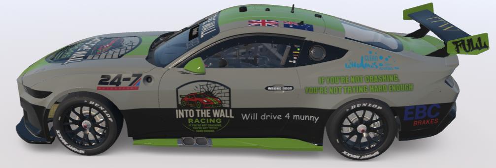 Preview of Into the Wall Racing Mustang Supercar by Matthew Brindle