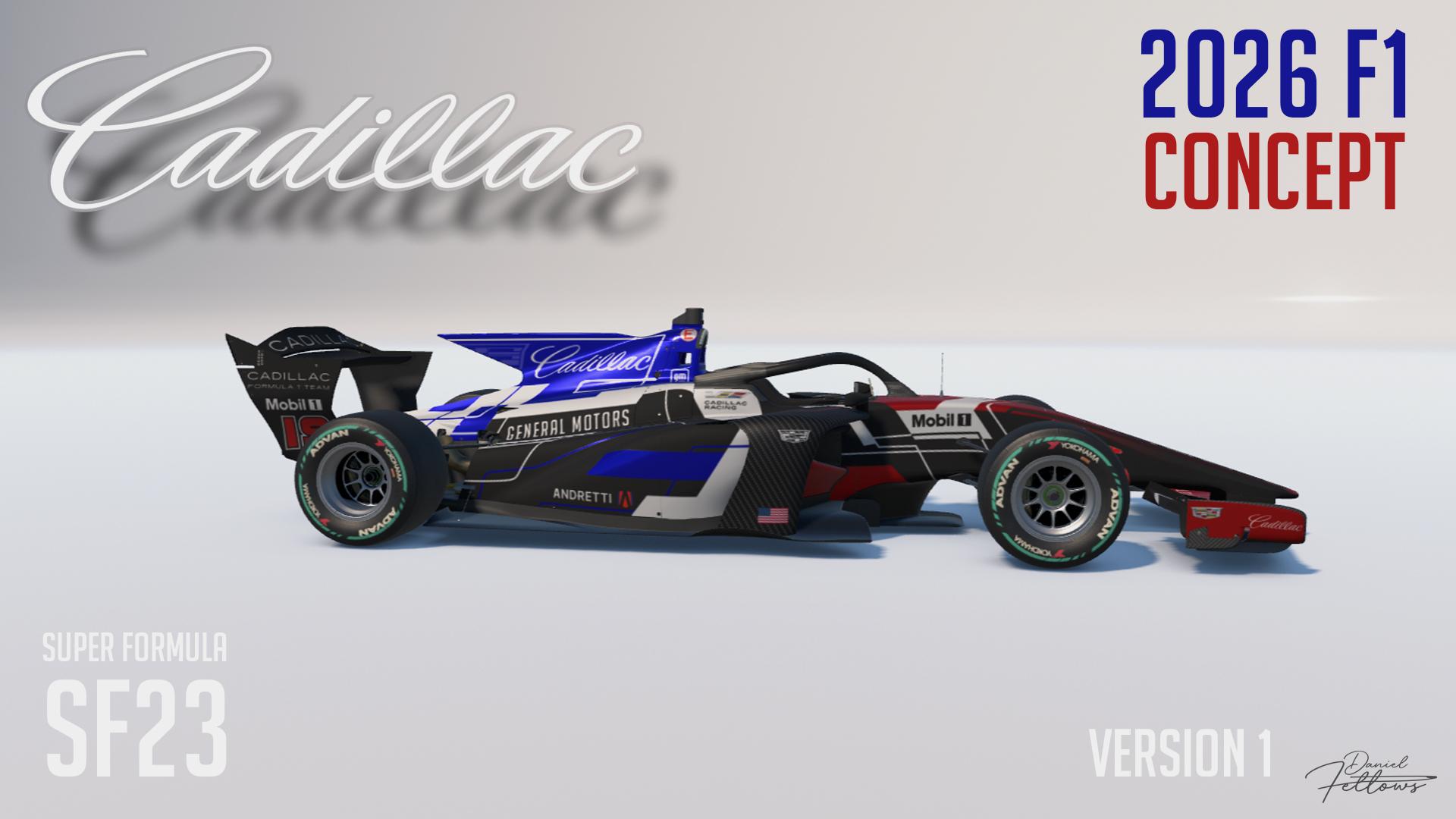 Preview of Cadillac Fictional 2026 F1 Livery (Super Formula SF23) by Daniel Fellows