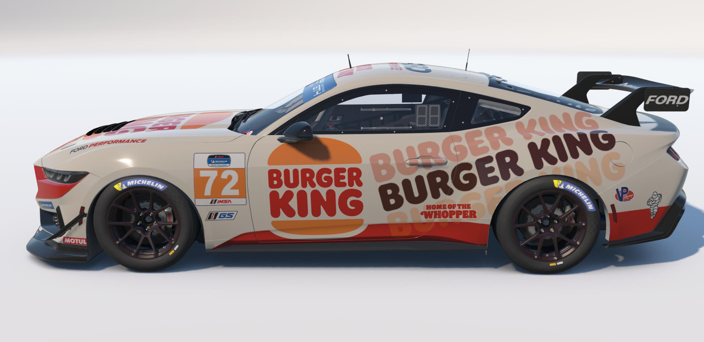 Preview of Ford Mustang GT4 Burger King by Greg Barton