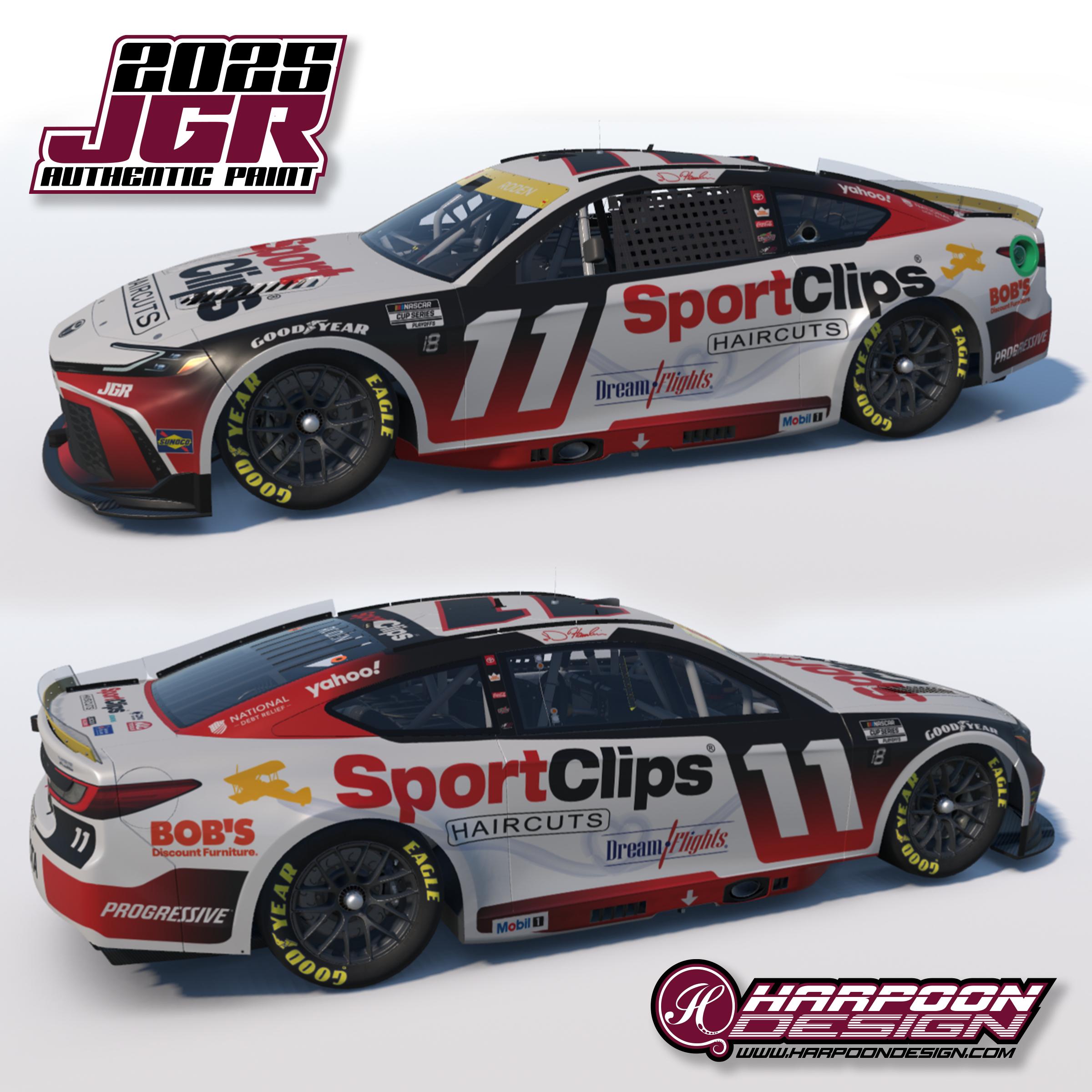Preview of 2025 Denny Hamlin Sport Clips Camry Kansas Playoff by Brantley Roden