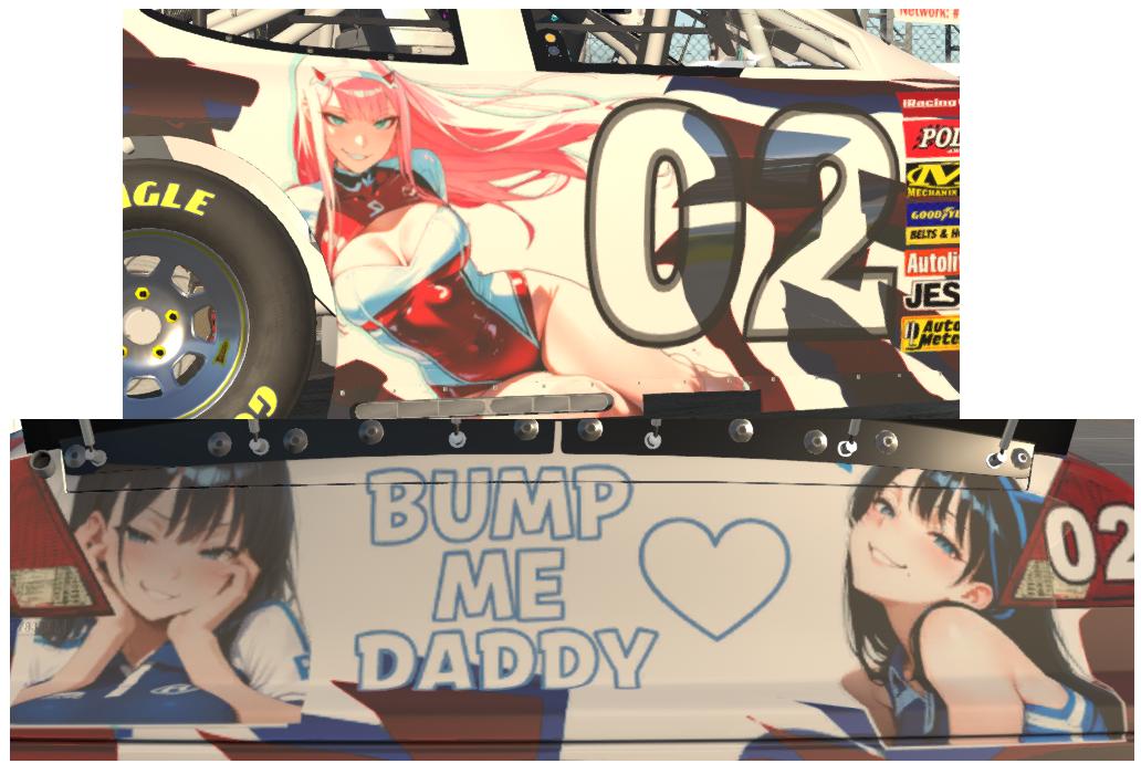 Preview of Zero Two Itasha – Bump Me Daddy Anime Waifu Ford Taurus by Michael Komori