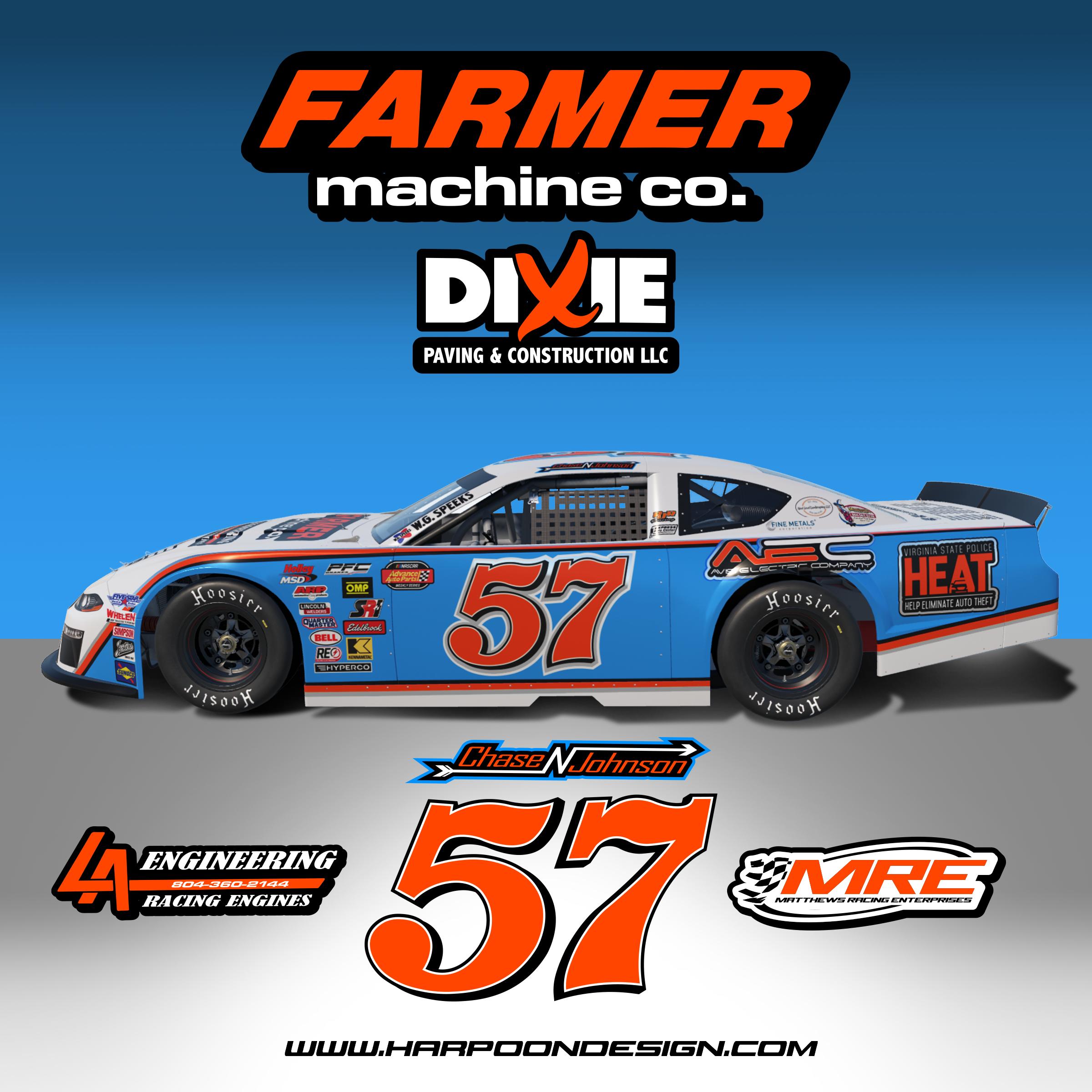 Preview of 2025 Chase Johnson Farmer Machine Co. Late Model by Brantley Roden