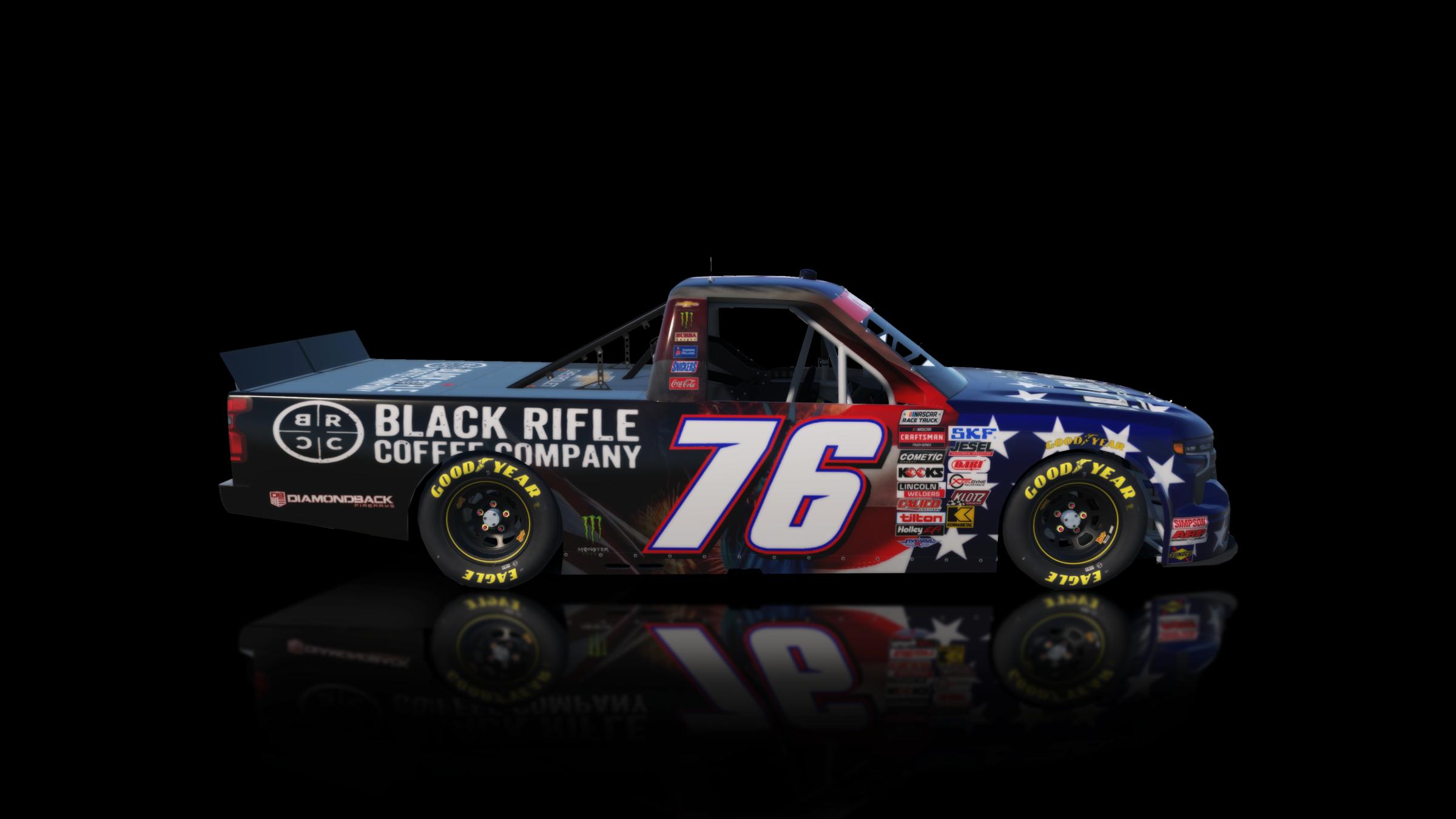 Preview of Black Rifle Coffee Chevrolet Silverado Truck by Trent Williams