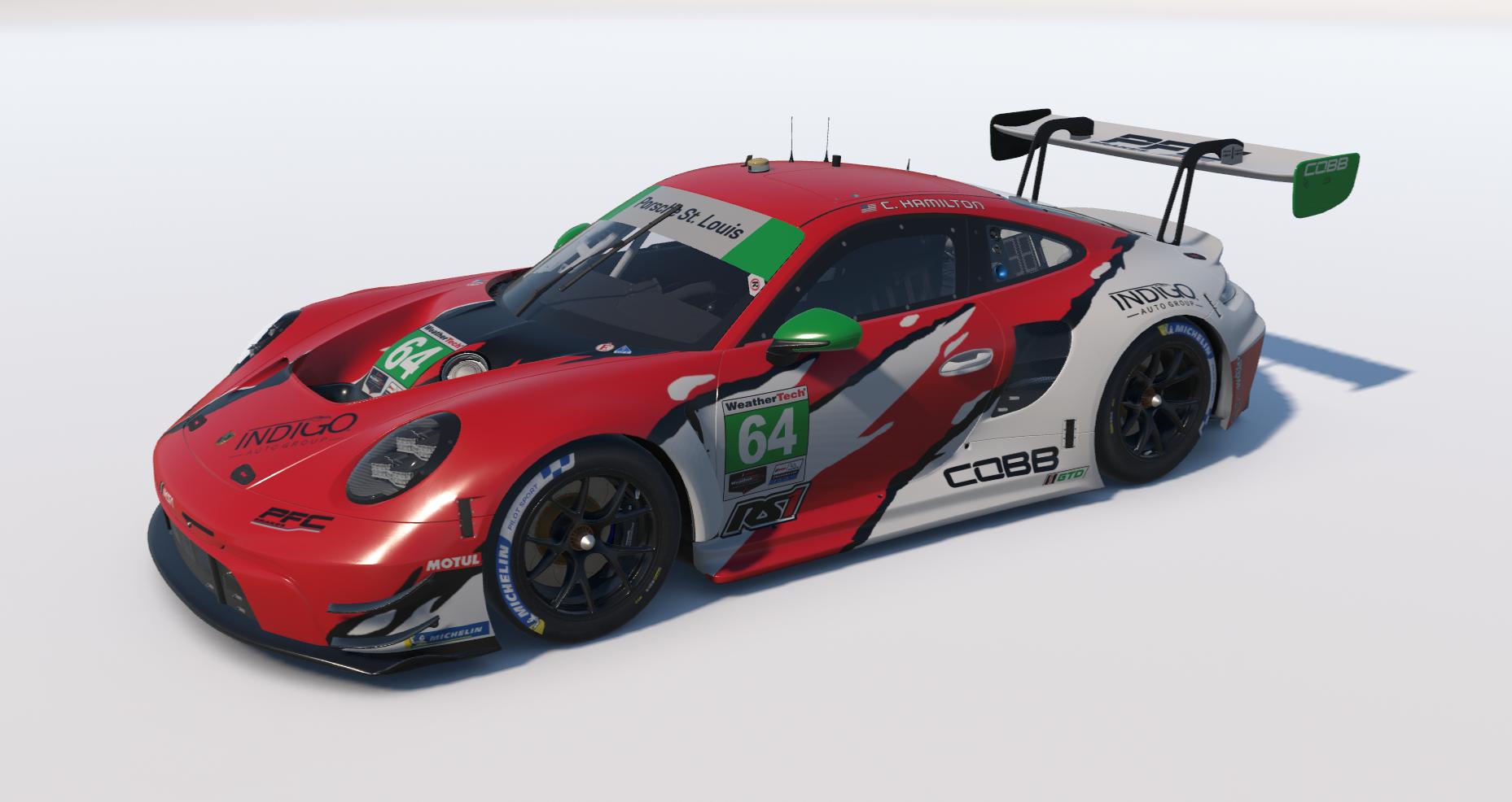 Preview of Chris Hamilton Porsche 911 GT3 R (992) car by Keith Archer