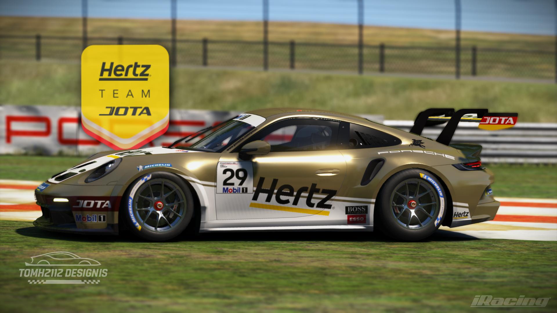 Hertz Racing Team Drag Racing Hertz Team Jota Porsche 911 GT3 Cup by Tom H. - Trading Paints