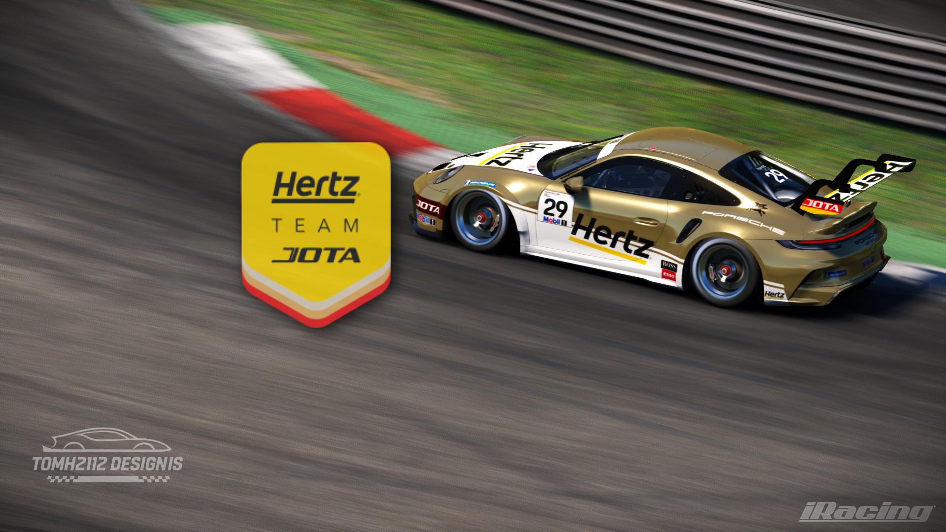 Hertz Racing Team Drag Racing Hertz Team Jota Porsche 911 GT3 Cup by Tom H. - Trading Paints