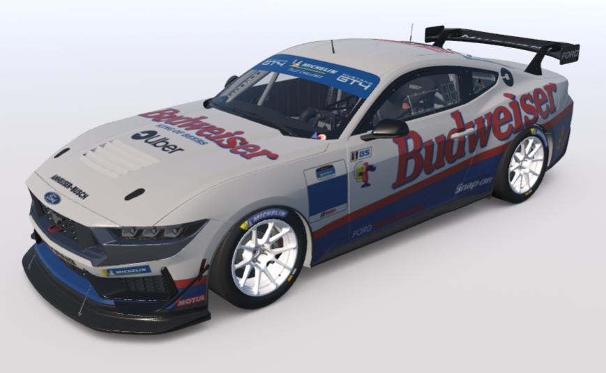 Preview of Ford Mustang GT4 -Budweiser by Brian Bussard