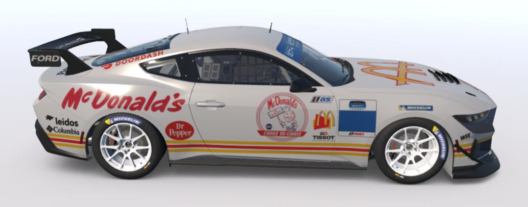 Preview of Ford Mustang GT4 - McDonalds Throwback by Brian Bussard