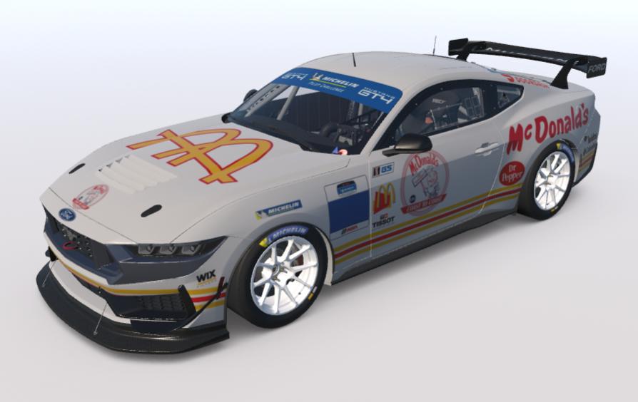 Preview of Ford Mustang GT4 - McDonalds Throwback by Brian Bussard