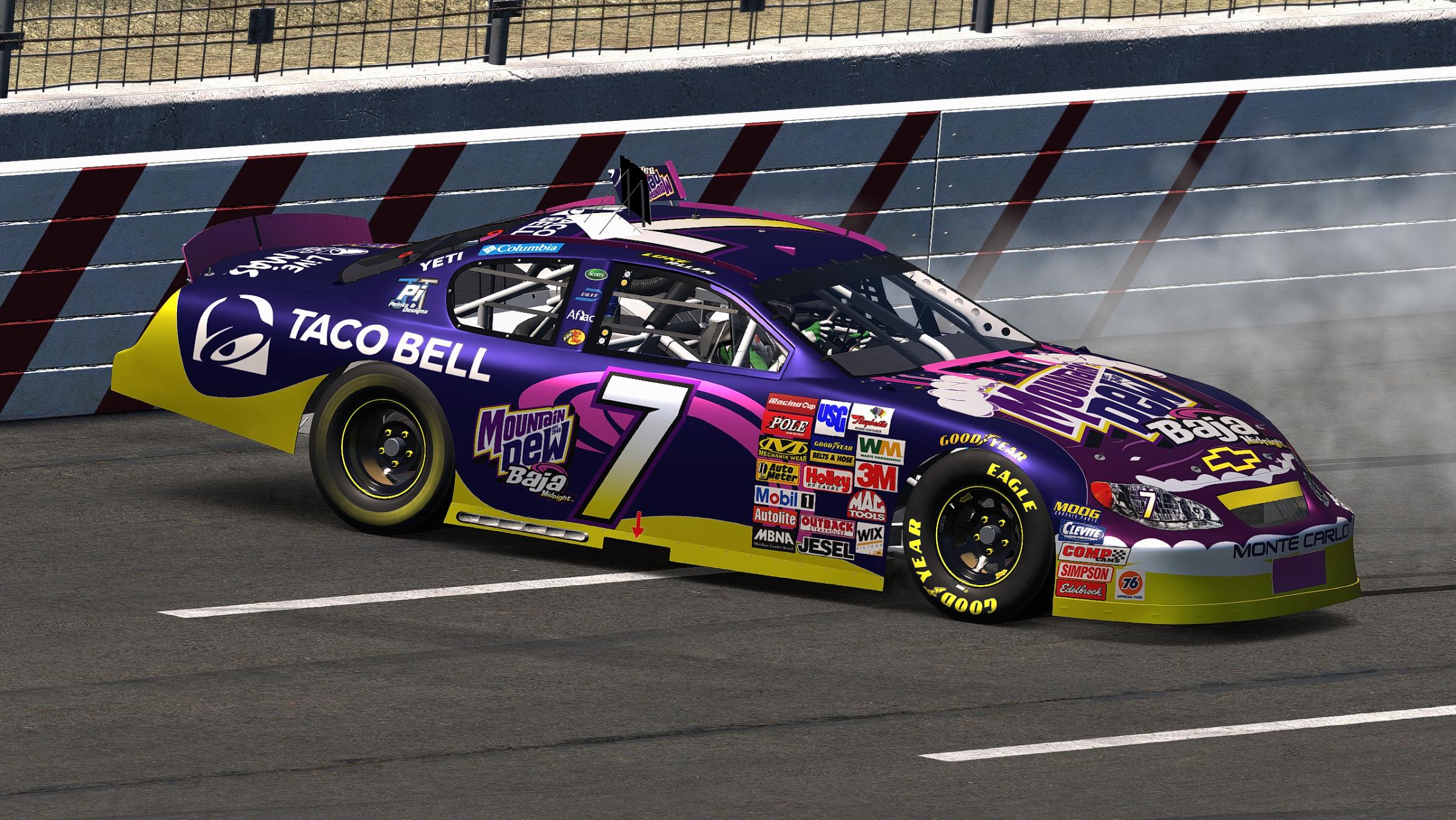 Preview of #7 Mountain Dew Baja Midnight at Taco Bell Gen 4 Chevrolet - Luke Allen Dart Motorsports by Joseph Turley