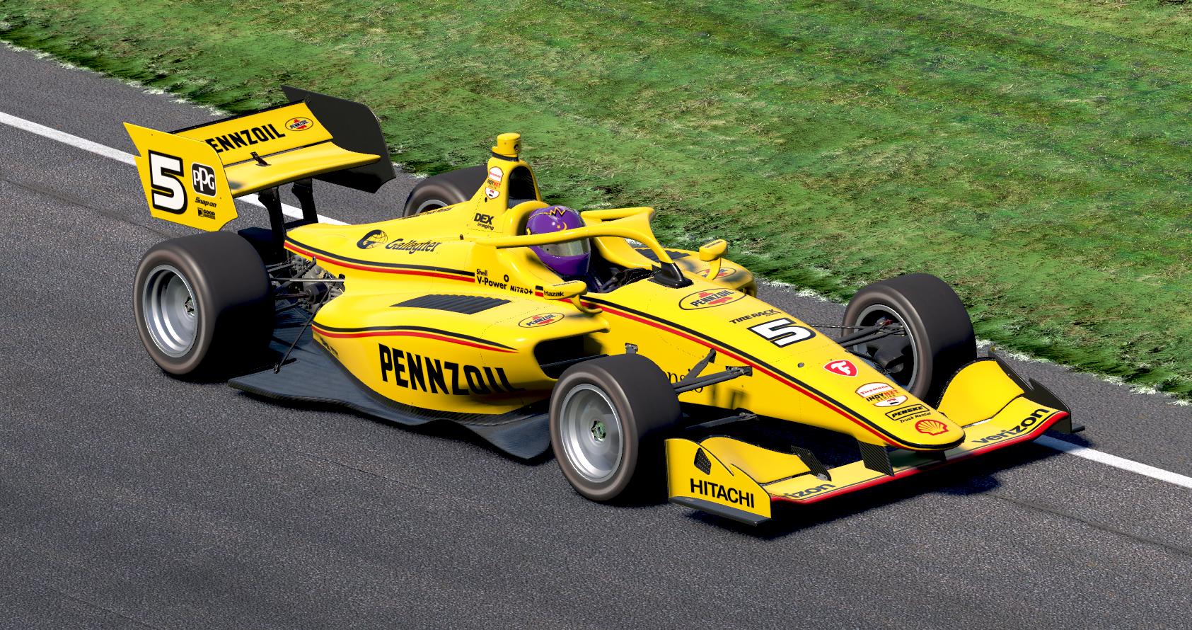 Preview of Scott McLaughlin 2025 Indy 500 Pennzoil by Tyler Tucker