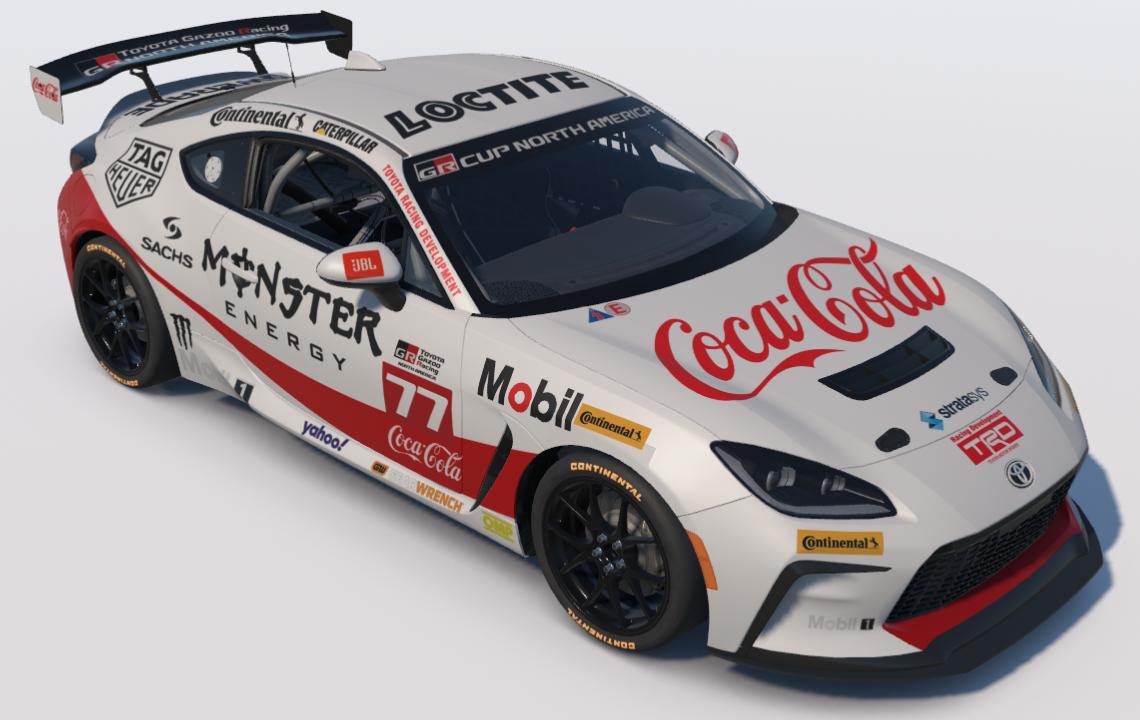 Preview of Coca Cola/Tag Heuer Toyota GR86 by Ronald Lawson2