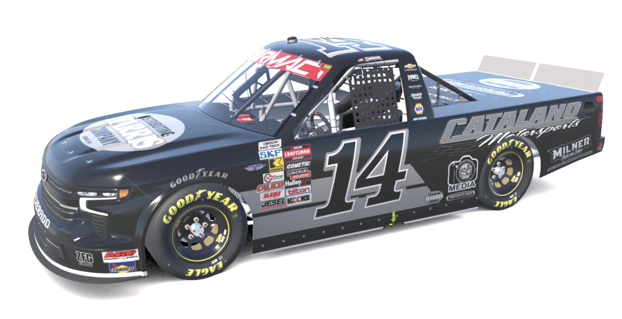 Preview of 2025 #14 Harris Distributing Company Silverado - Johnny Evens by Sam Ballard Jr