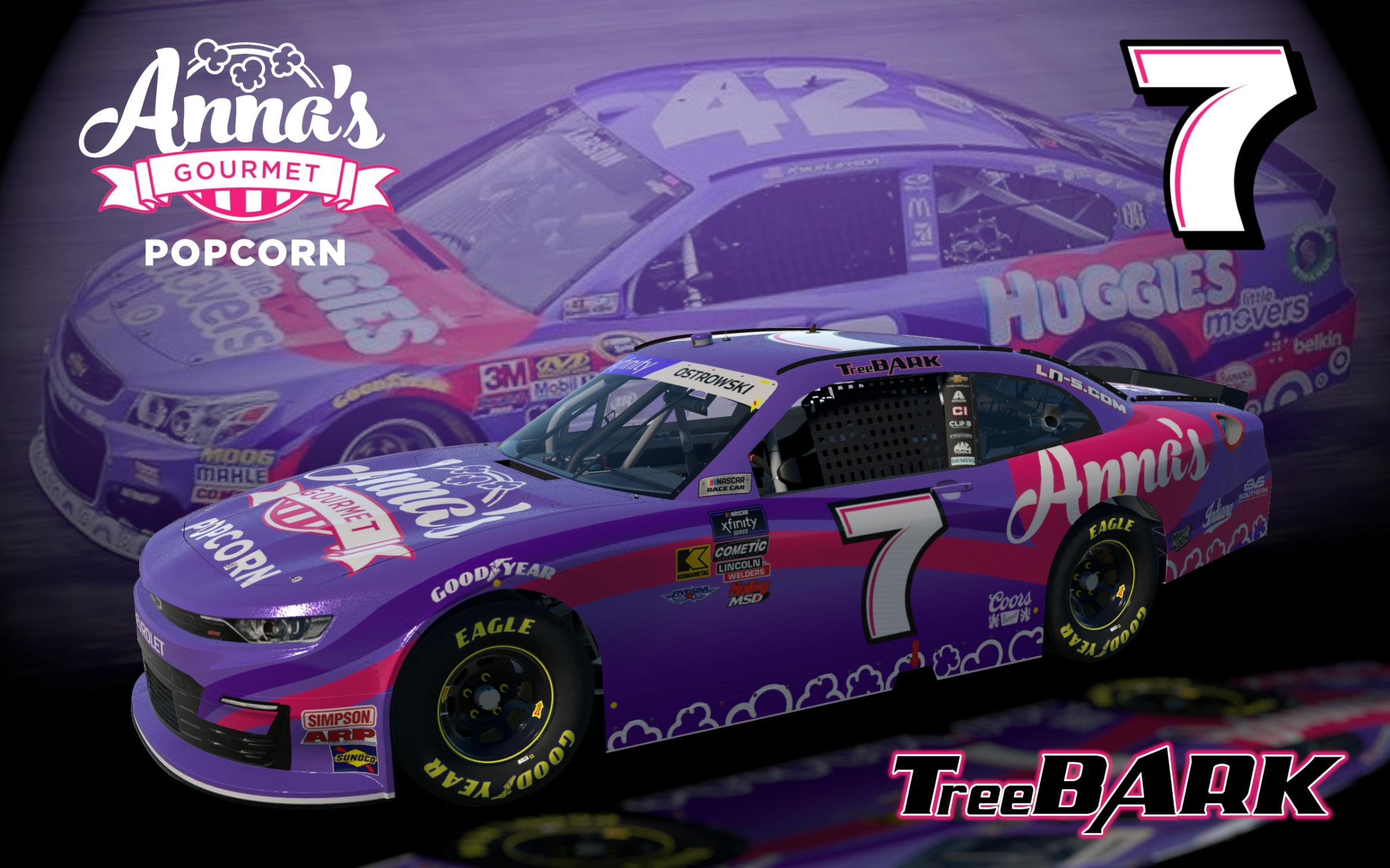 Preview of Treebark 2025 Annas Popcorn Xfinity Chevrolet by Nathaniel O.