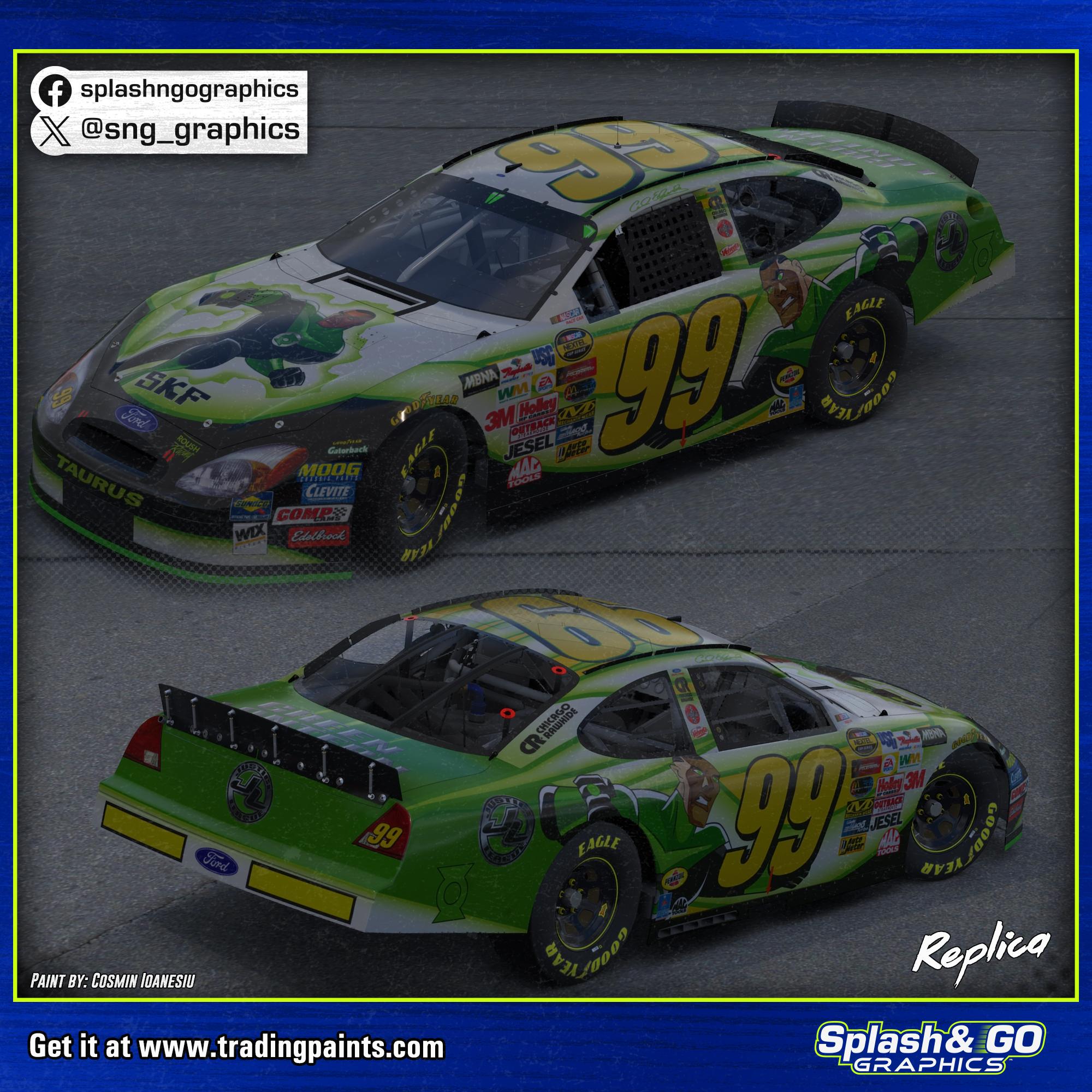 Preview of Carl Edwards 2004 Justice League - Green Lantern Michigan II #99 by Cosmin I.