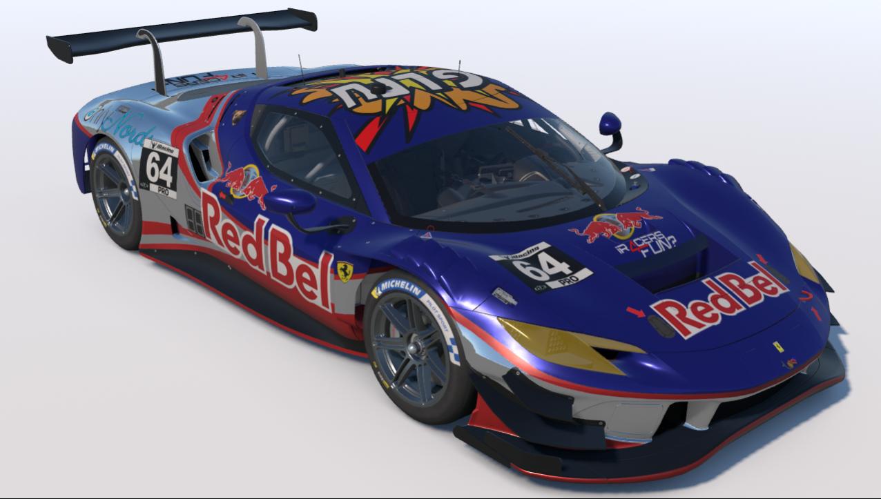 Preview of Red Bel Ferrari 296 by Gael Brooks