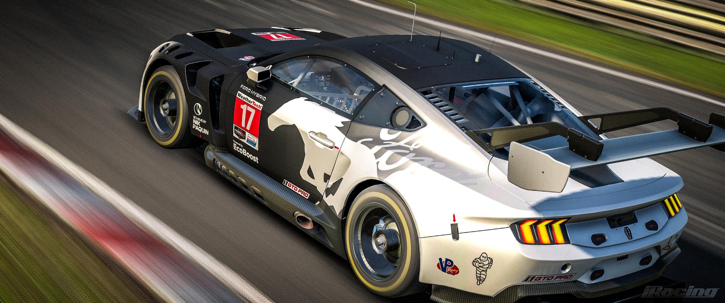 Preview of White Horse Ford Mustang GT3 by Nik Paquin