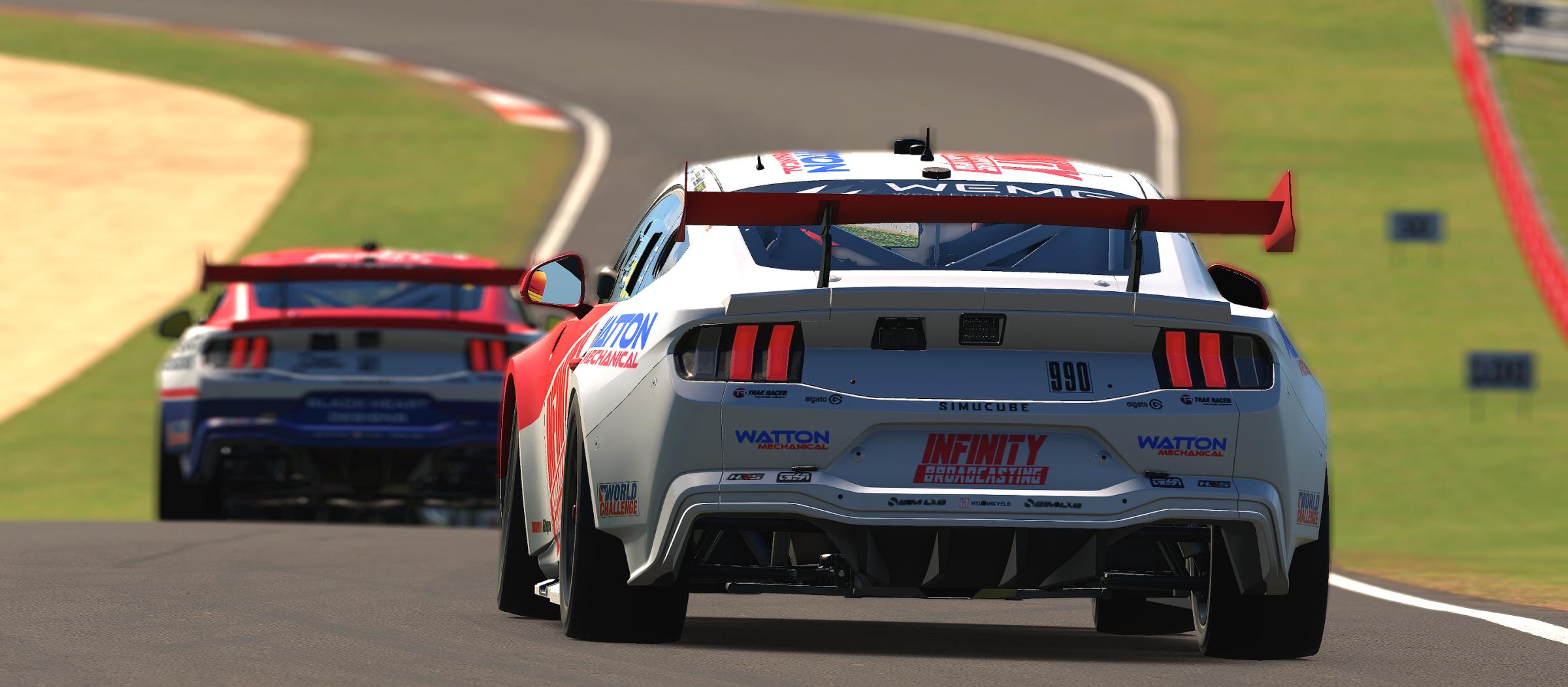 Preview of #990 Infinity Broadcasting Loctite Zexel Retro Mustang by Hamish Munro