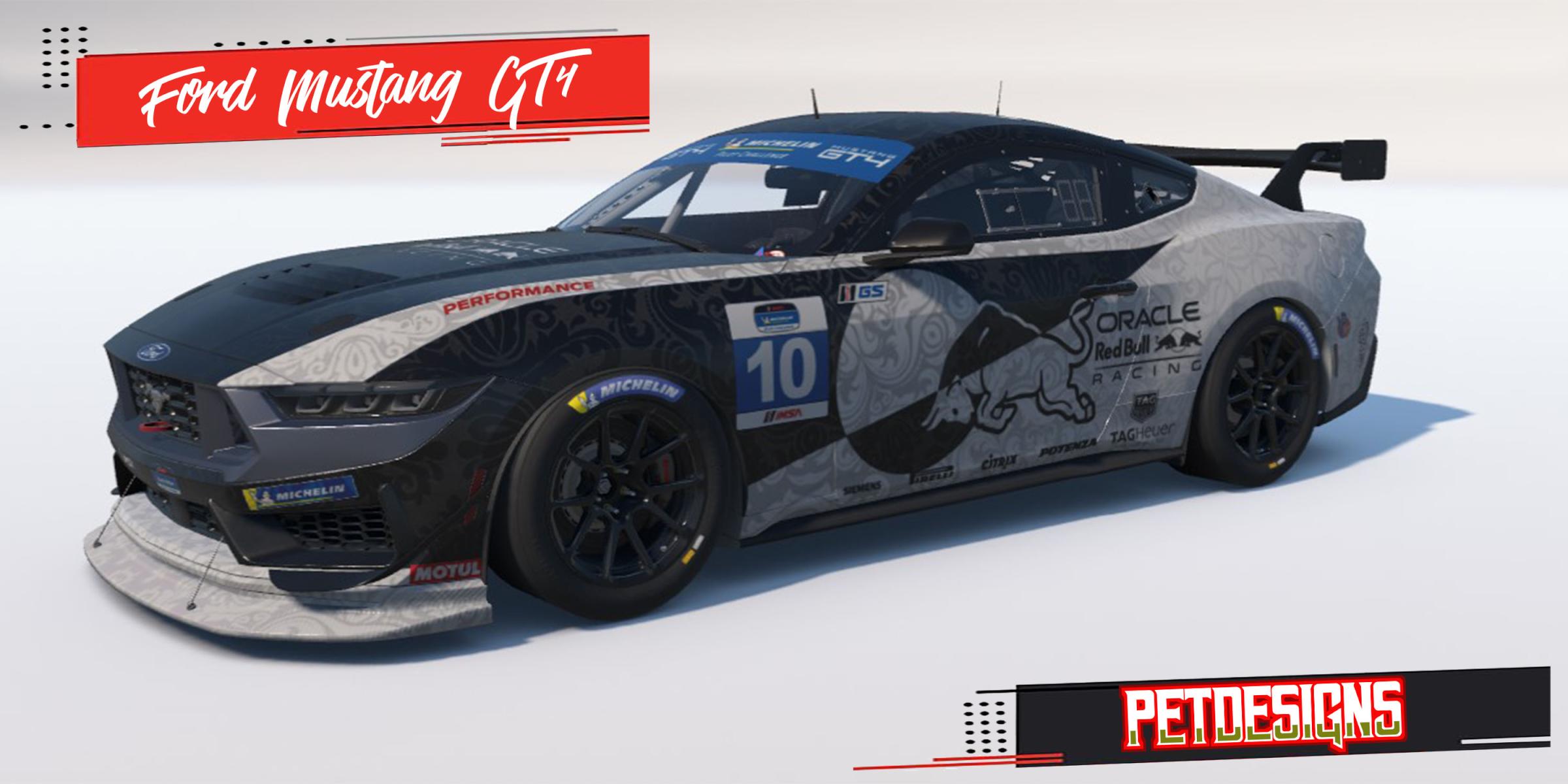 Preview of Ford Mustang GT4 Red Bull by Pedro Hern&aacute;ndez R.