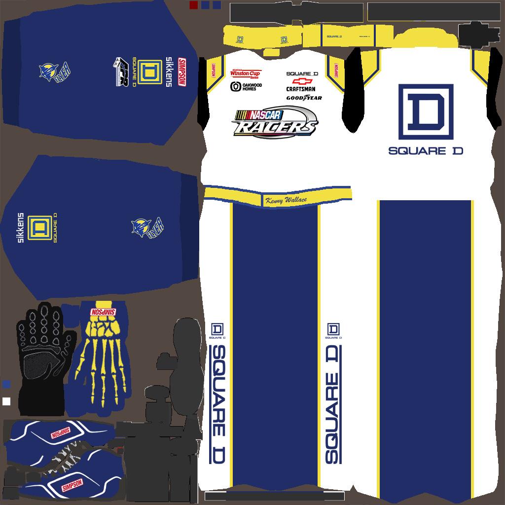 Preview of 1999 Kenny Wallace Nascar Racers Simpson Race Suit by Dylan Martens