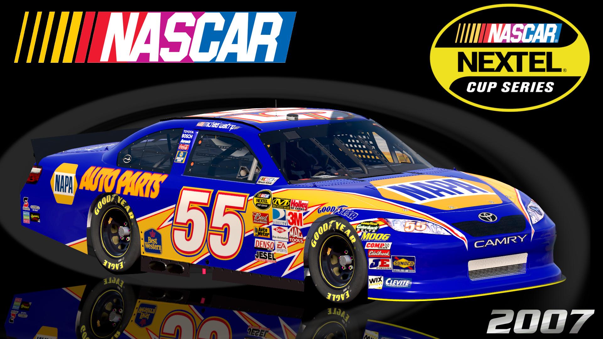 Preview of #55 Michael Waltrip 2007 NAPA Toyota Camry COT by Christian Budd