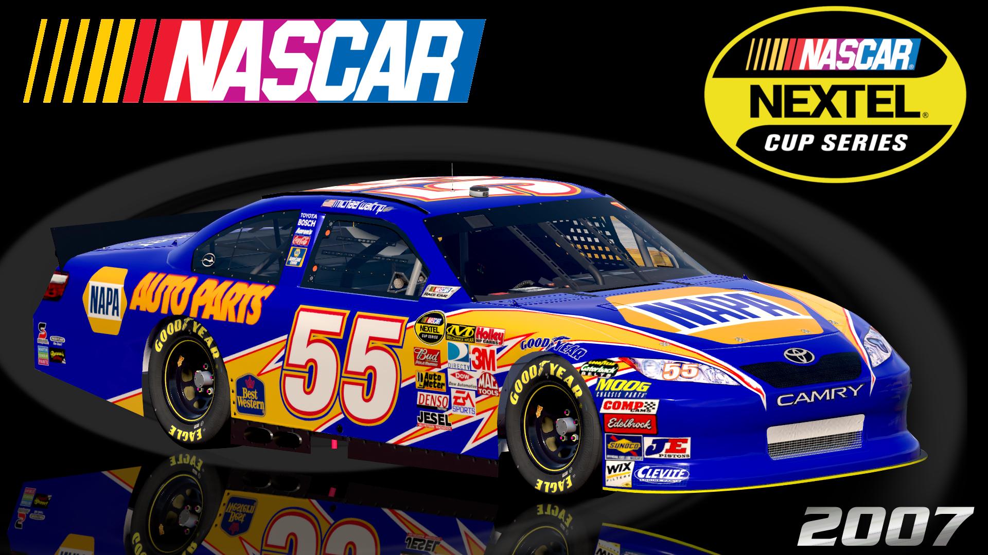 Preview of #55 Michael Waltrip 2007 NAPA Toyota Camry COT by Christian Budd