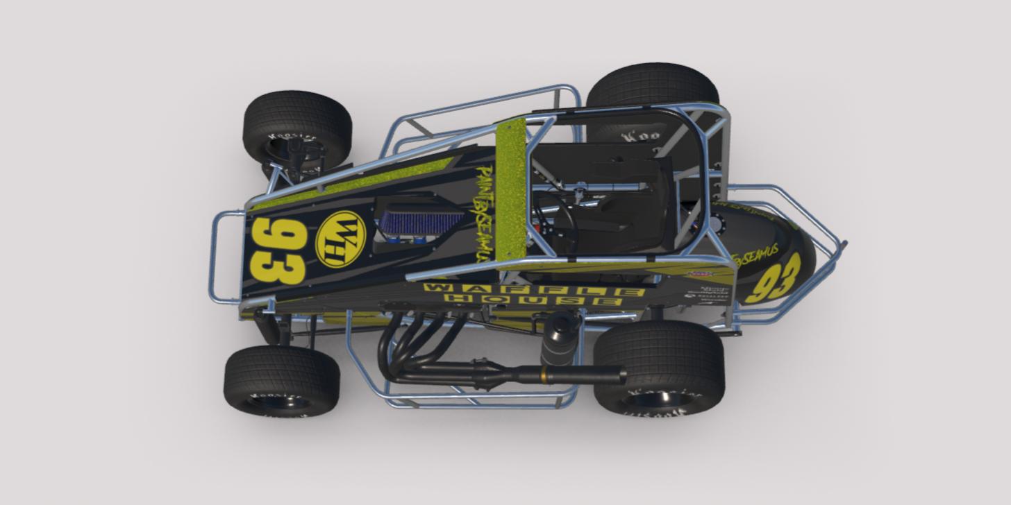 Preview of Waffle House livery for Dirt Midgets by Clyde Simmons
