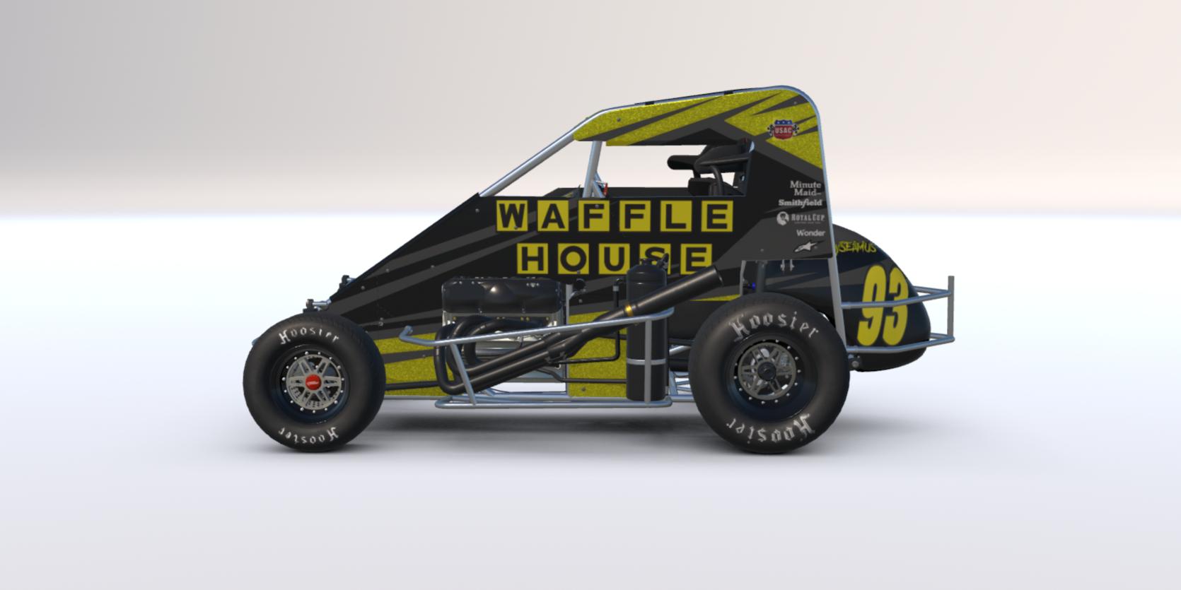 Preview of Waffle House livery for Dirt Midgets by Clyde Simmons