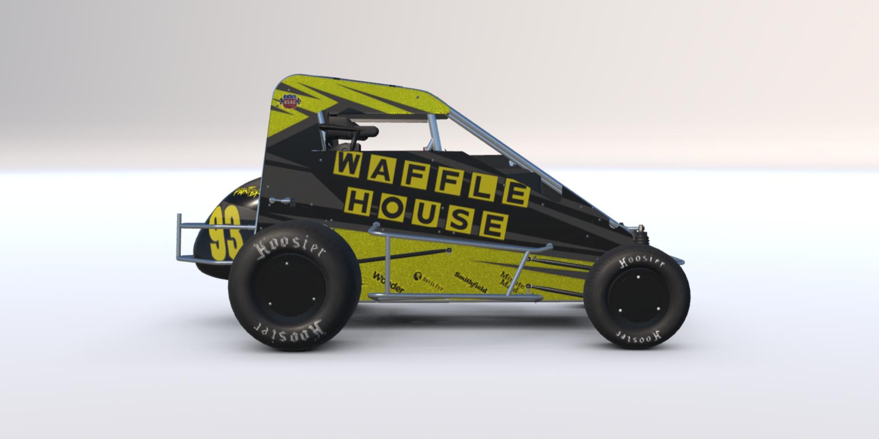 Preview of Waffle House livery for Dirt Midgets by Clyde Simmons