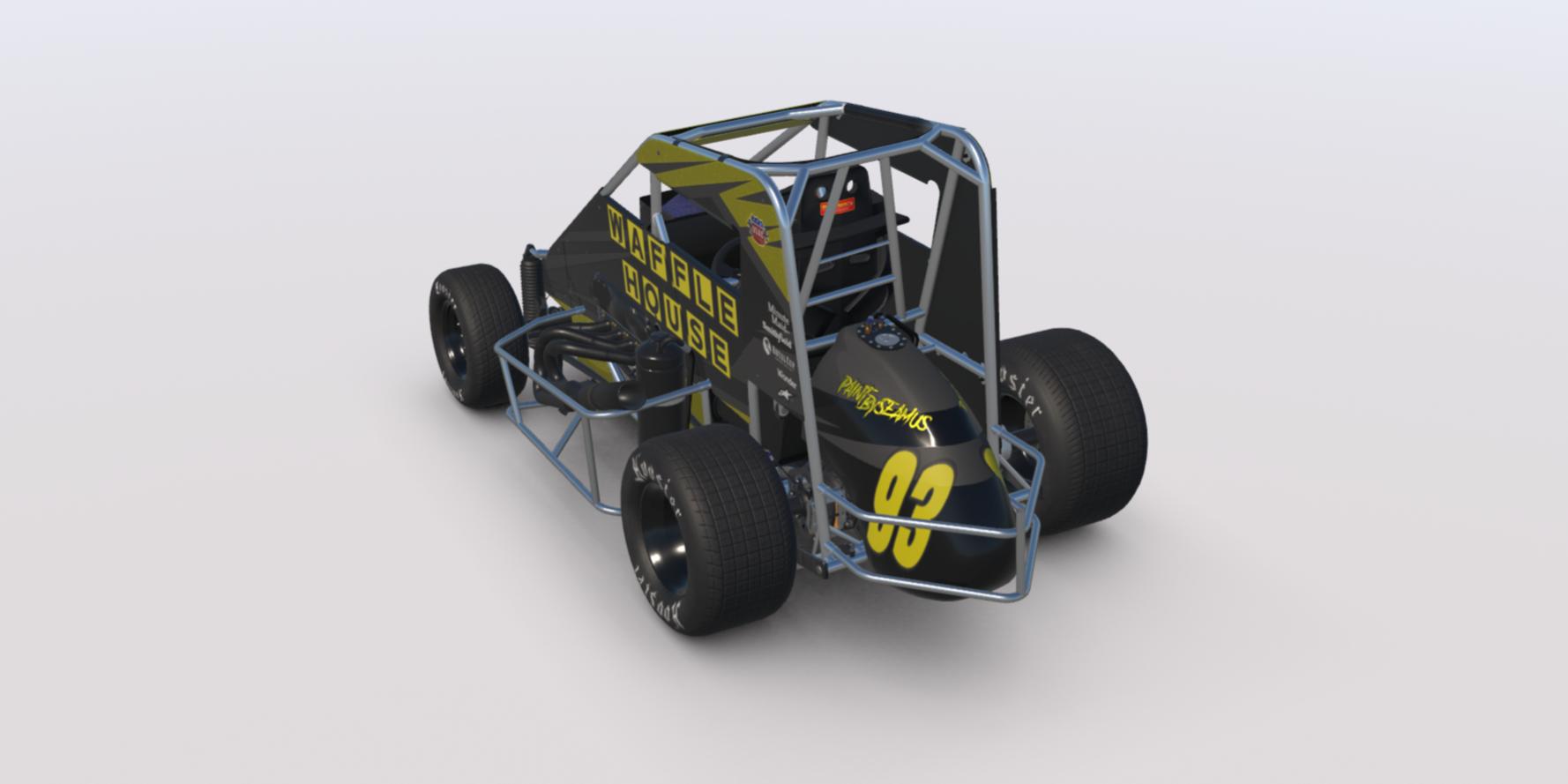 Preview of Waffle House livery for Dirt Midgets by Clyde Simmons