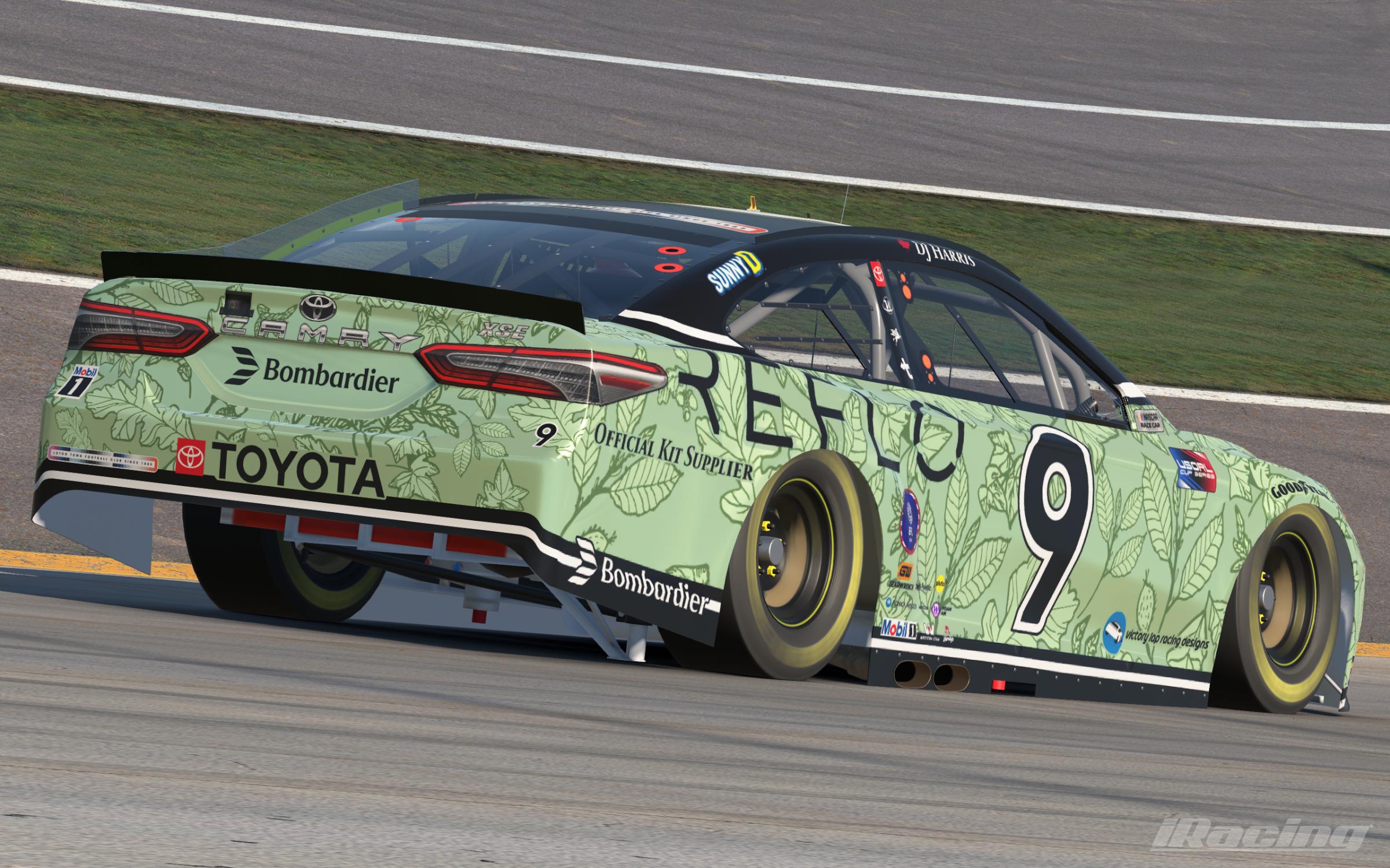 Preview of #9 - DJ Harris - Luton Town / Reflo "Third Kit" Toyota Camry by Darrel Harris