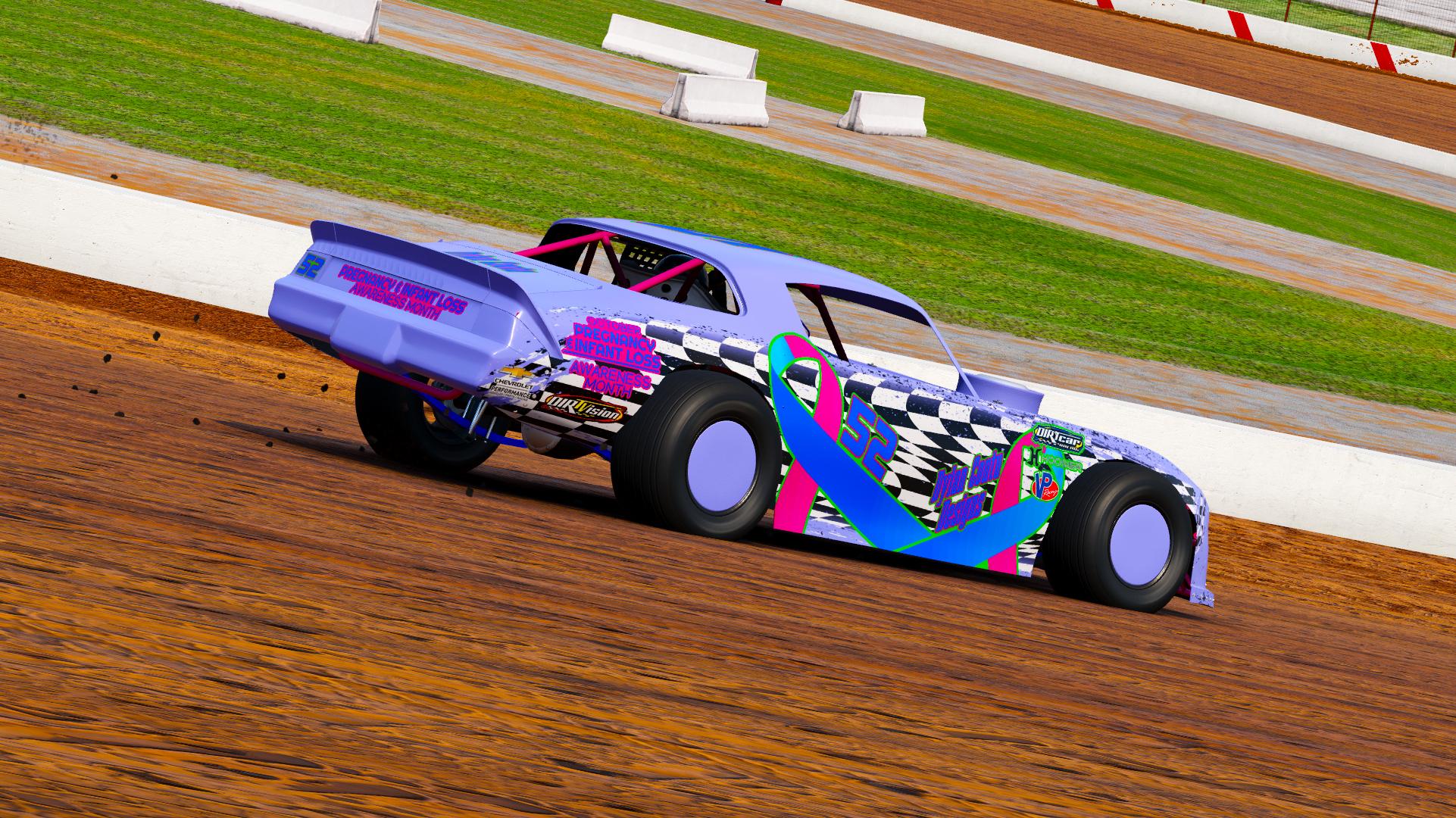 Preview of #52 Miscarriage Awareness Themed Dirt Street Stock by Dylan Coutu
