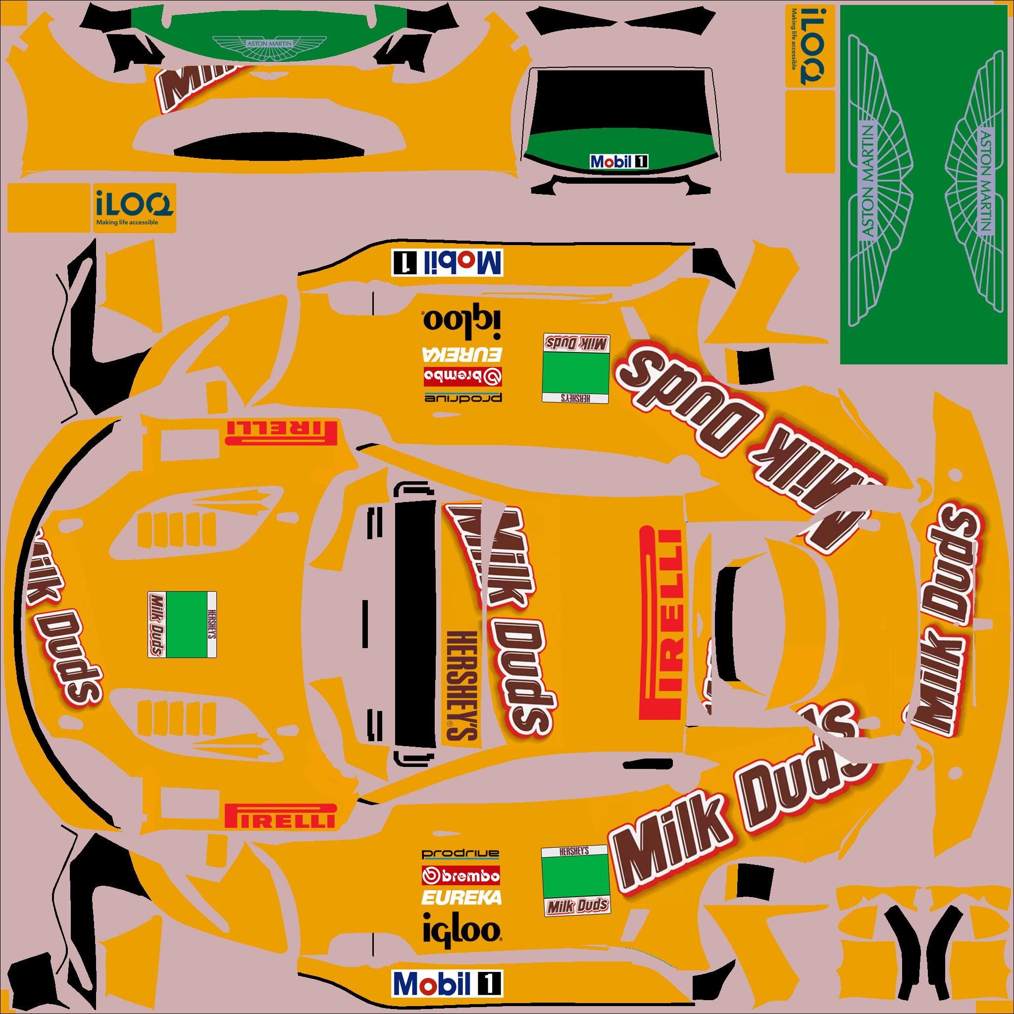 Preview of Aston Martin GT3 Milk Duds by Clyde Coman