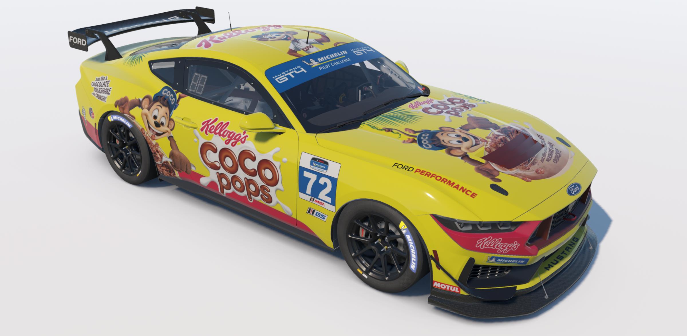 Preview of Ford Mustang GT4 Kelloggs Coco Pops by Greg Barton