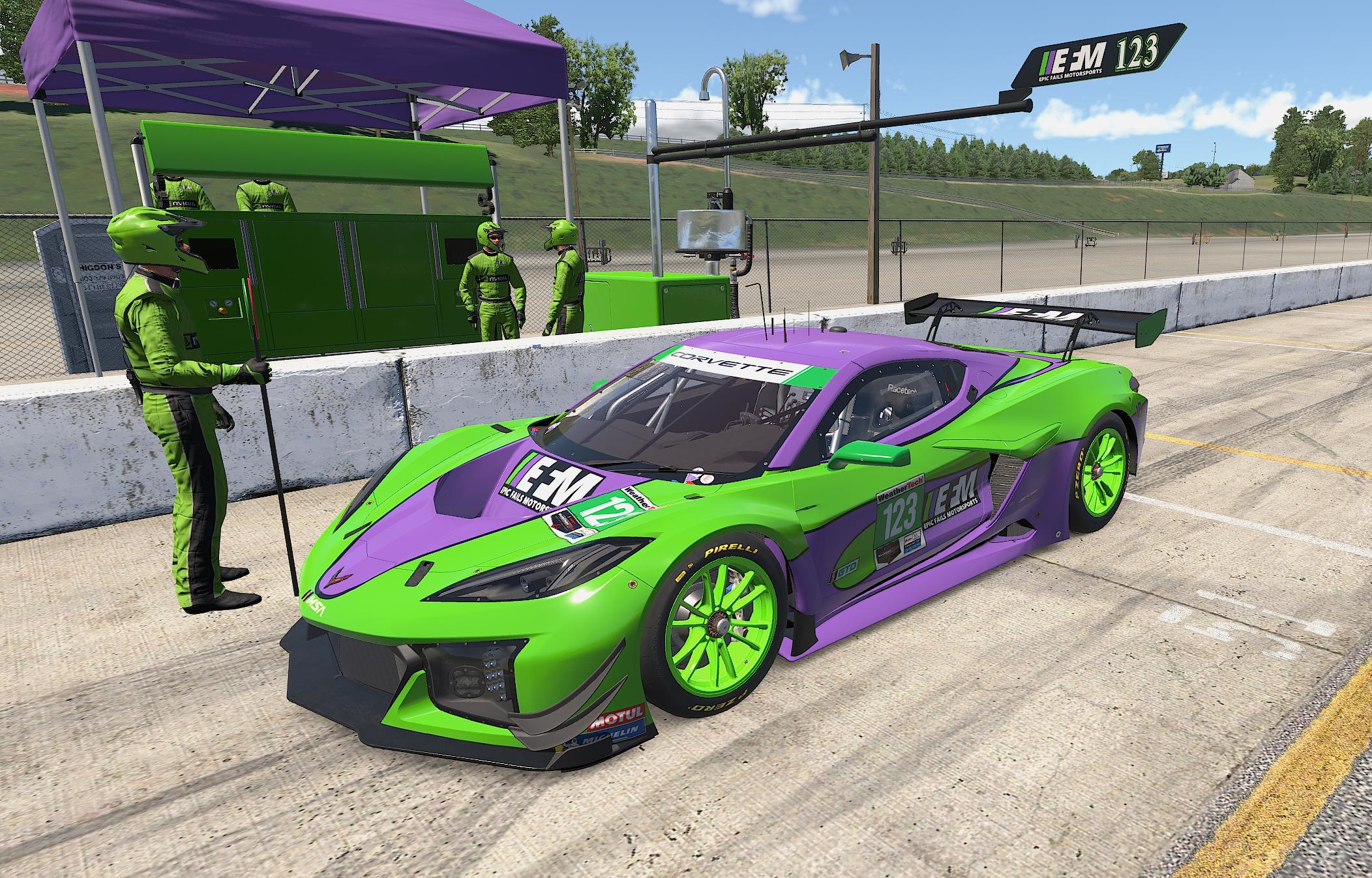 Preview of Chevrolet Corvette Z06 GT3.R - Epic Fails Motorsports - 2025-10 - v1 - IMSA Decals by Jacob Klein