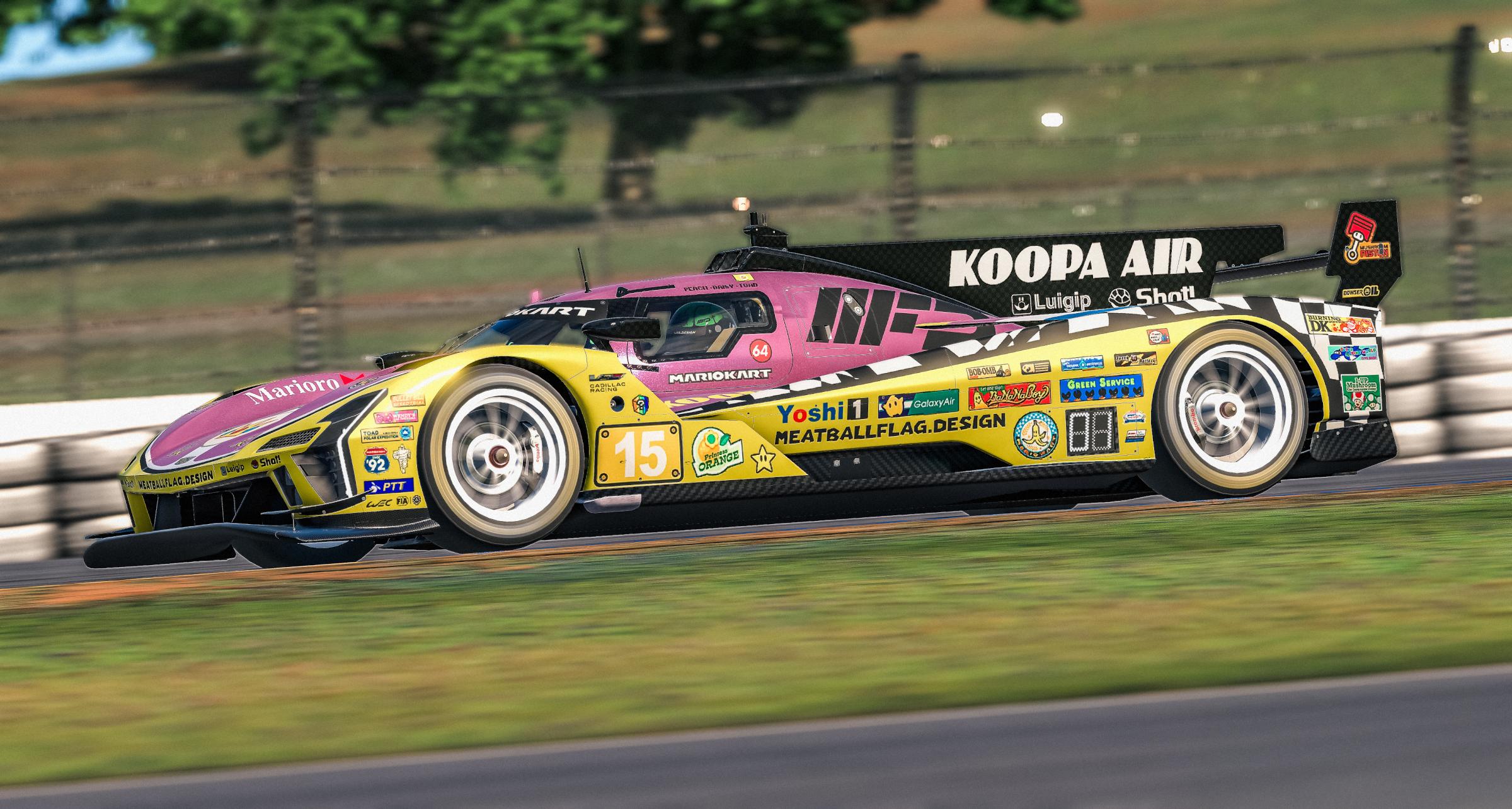 Preview of Mario Kart | Princess Peach Endurance Team | Cadillac GTP by Anthony Zych
