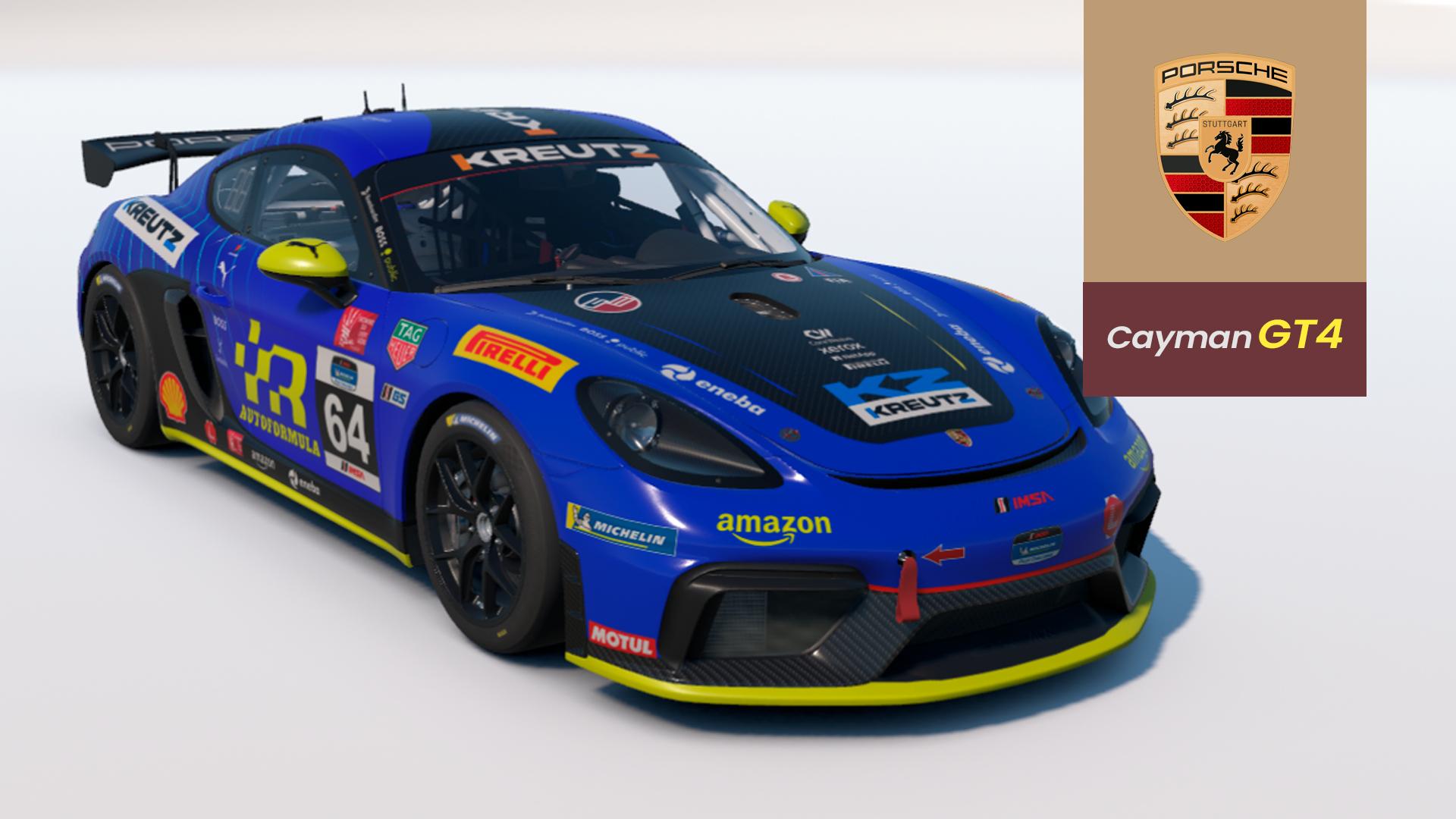 Preview of Porsche 718 GT4 - KZ BLUE ARROW  by Gabriel G.