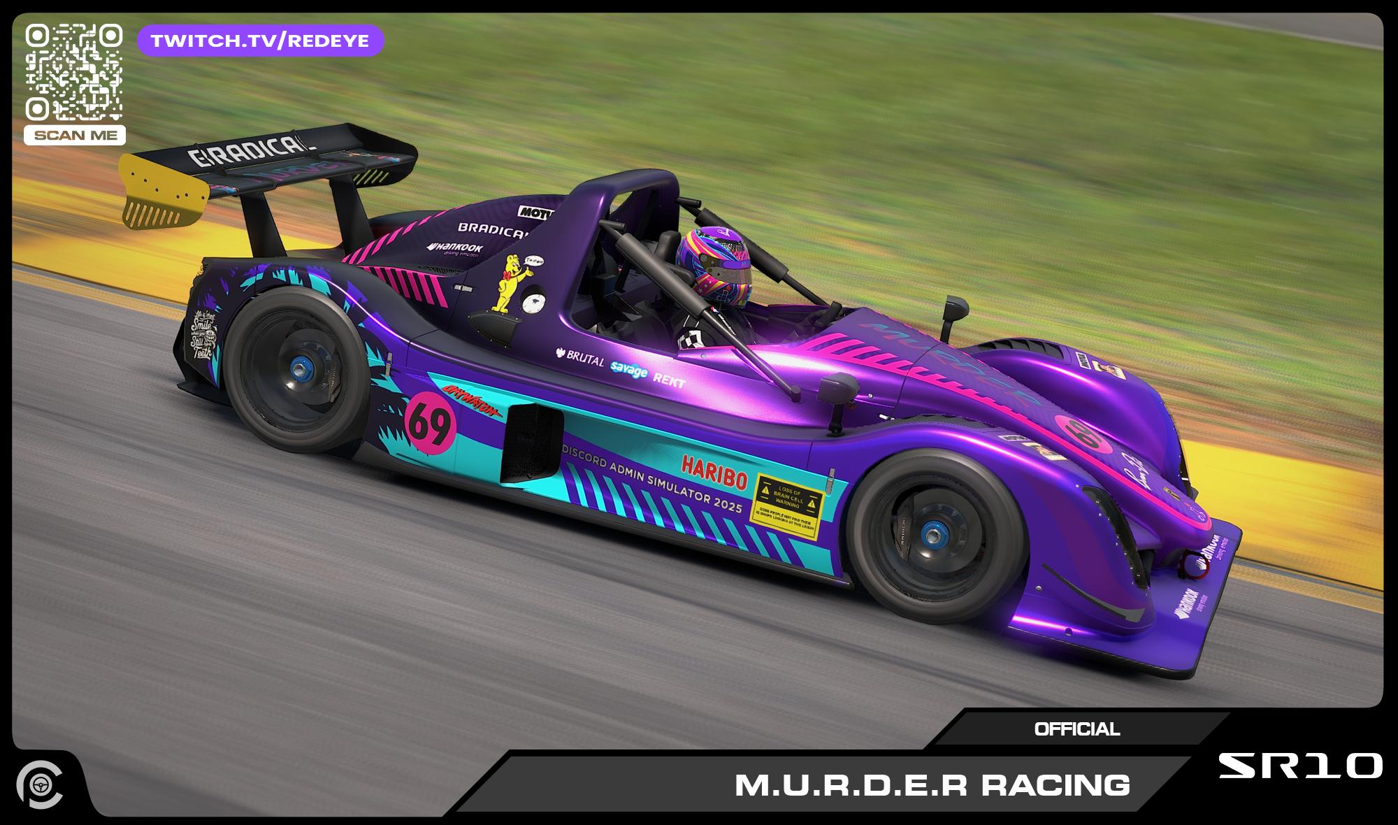 Preview of 2025 M.U.R.D.E.R. Racing offical SR10 by Paul R Chaloner