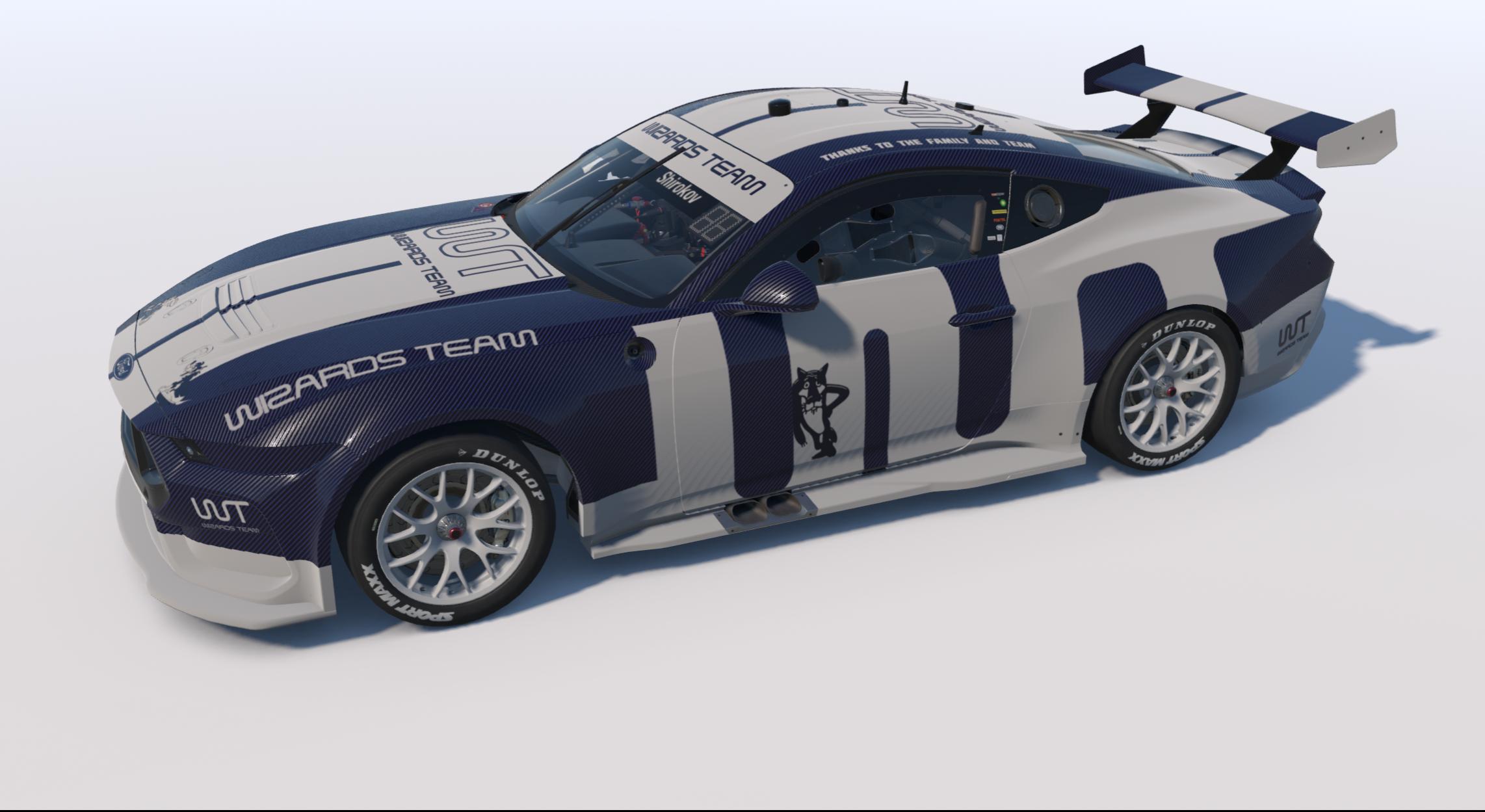 Preview of Supercars Ford Mustang Gen 3 WT Blue Carbon by Igor Shirokov