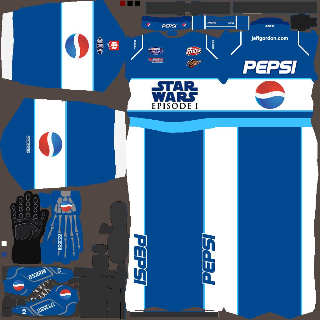 Preview of 1999 Jeff Gordon Pepsi Star Wars Episode 1 Sparco Suit by Dylan Martens